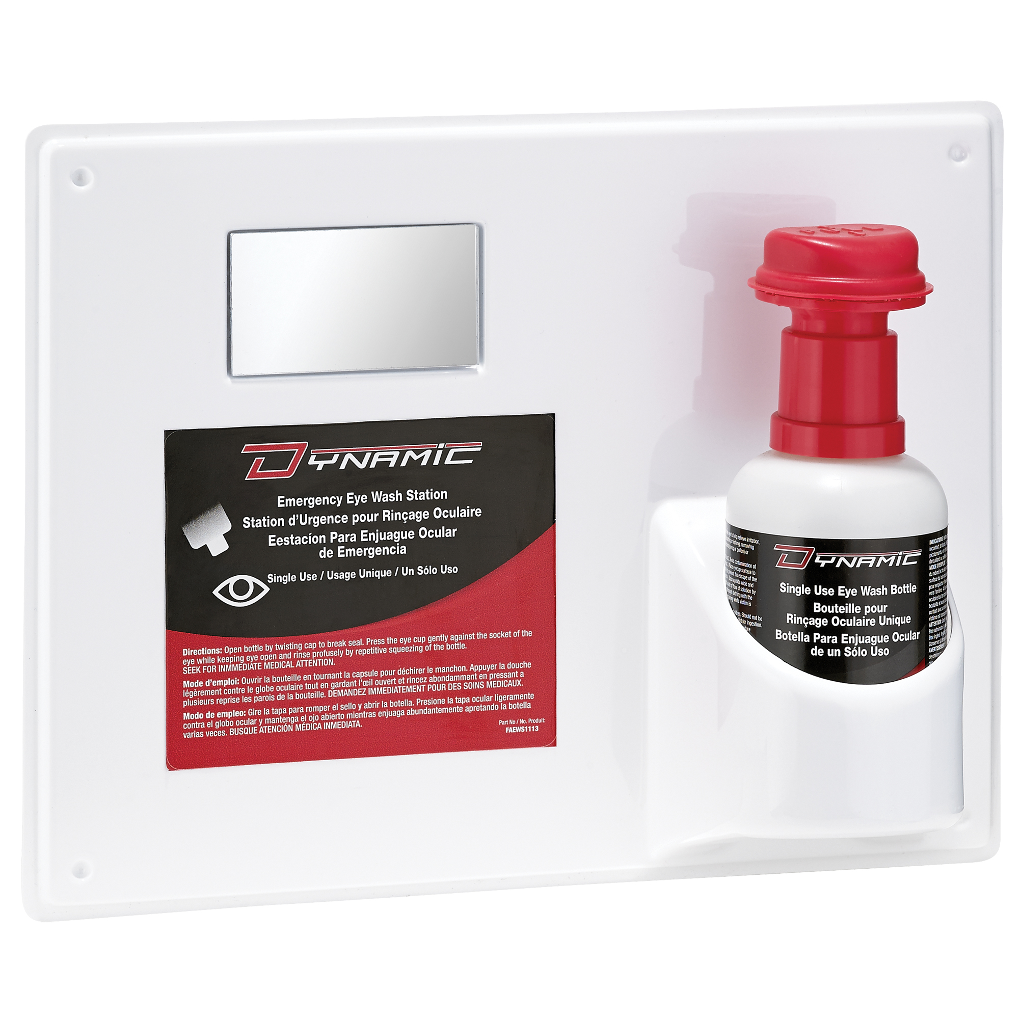 Douche oculaire avec solution isotonique DynamicMC, Simple