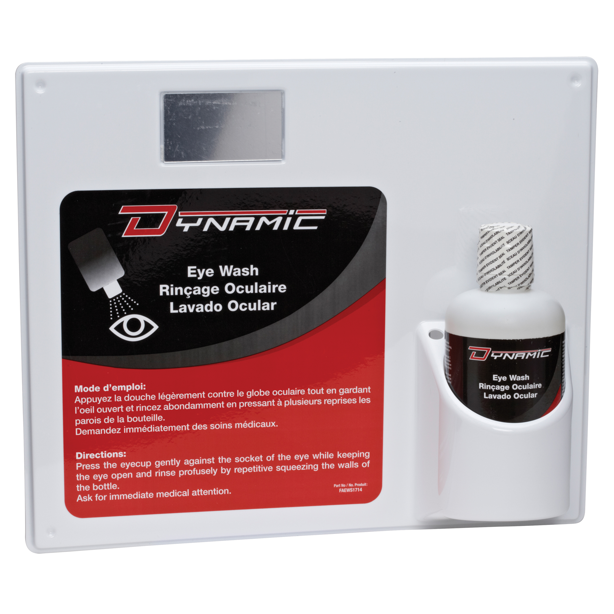 Douche oculaire avec solution isotonique DynamicMC, Simple