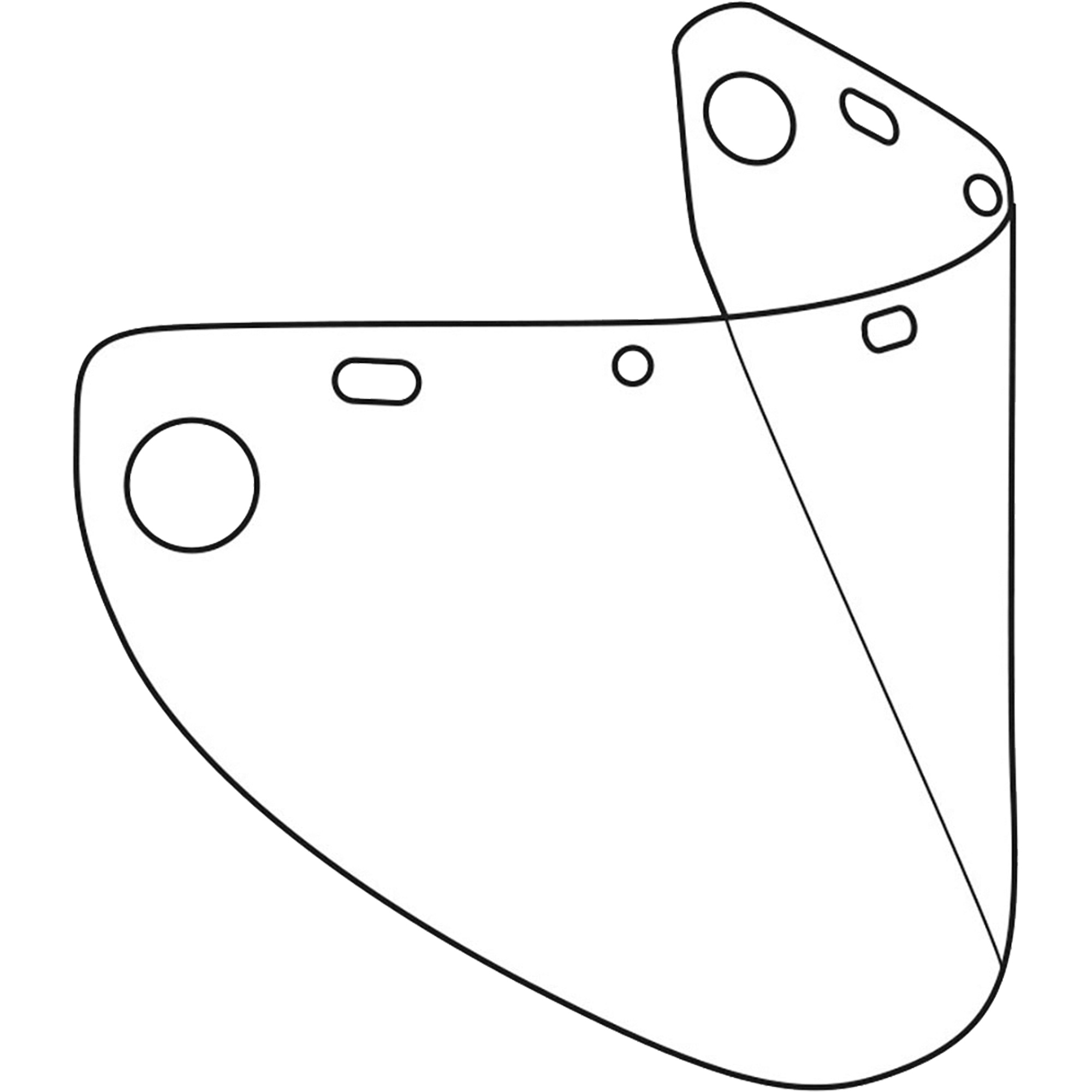 Écran facial formé DynamicMC, Copolyester/PETG, Teinte Transparent