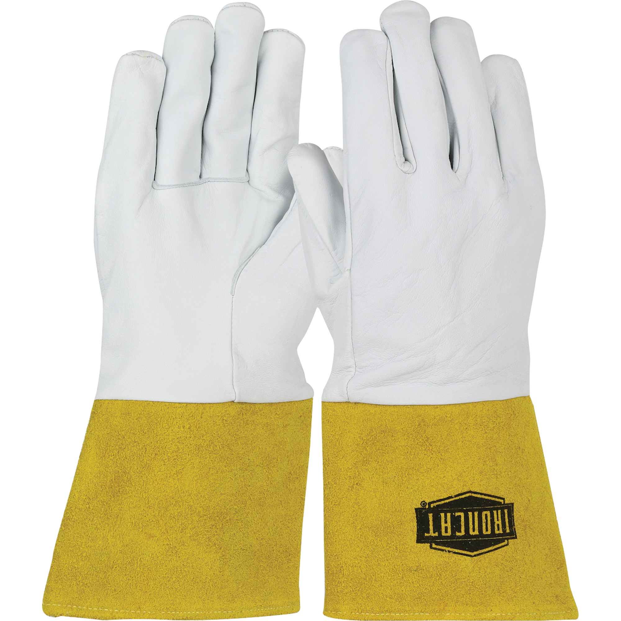 Gant TIG en cuir de première qualité IroncatMD, Cuir fleur de chevreau, Taille T-Grand