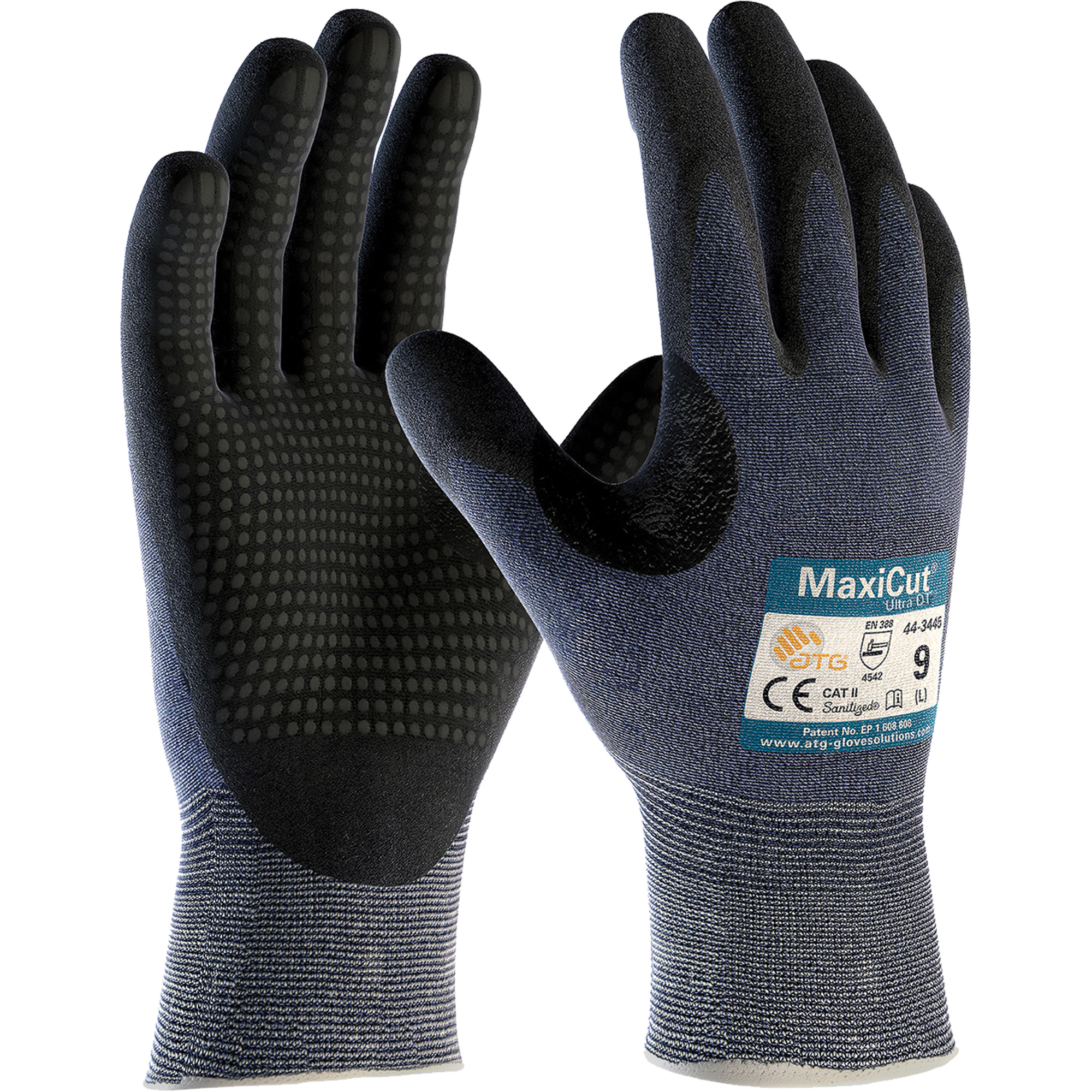 Gants ATG MaxiCutMD Ultra DTMC, Taille T-petit, Calibre 15, Revêtement Nitrile, Enveloppe en Fil technique, ASTM ANSI niveau A3/EN 388 niveau 5/EN 388 niveau C