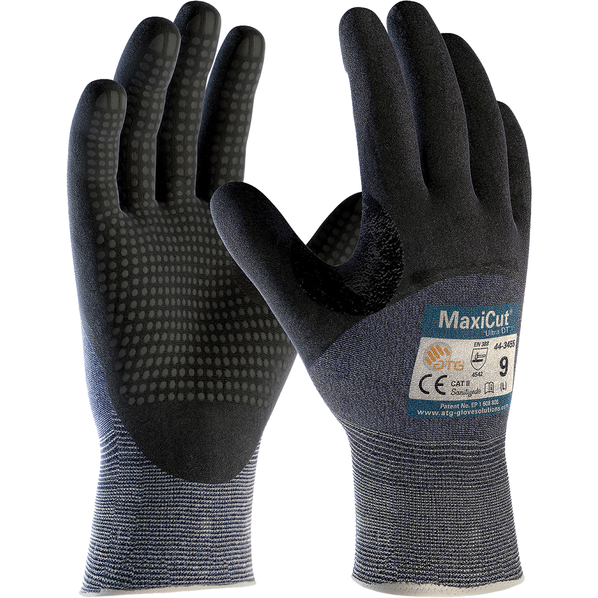 Gants ATG MaxiCutMD Ultra DTMC, Taille T-Grand, Calibre 15, Revêtement Nitrile, Enveloppe en Fil technique, ASTM ANSI niveau A3/EN 388 niveau 5/EN 388 niveau C