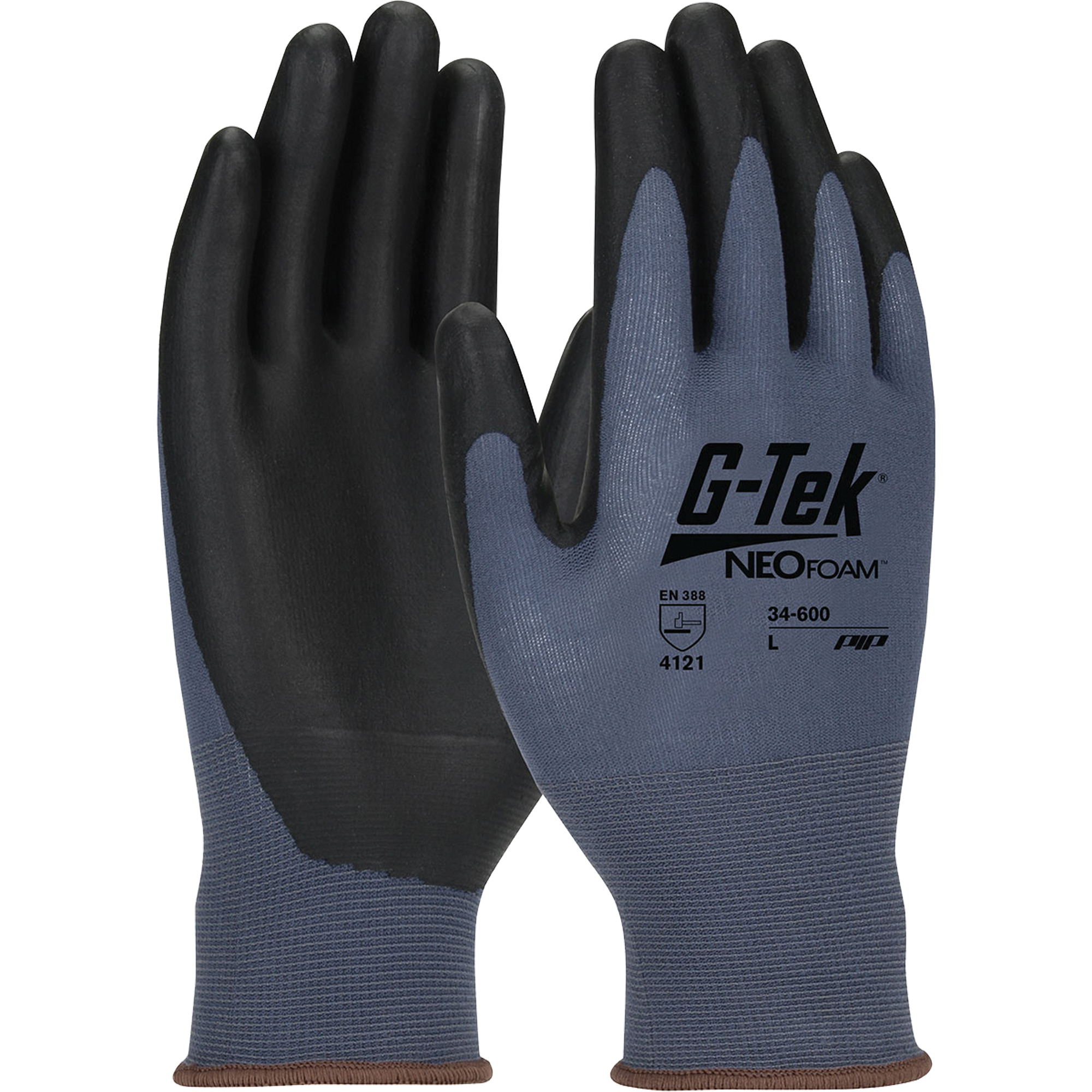 Gants en tricot sans coutures enduits G-TekMD NeoFoamMD, T-Grand, Rêvetement Polyuréthane, Calibre 15, Enveloppe en Nylon