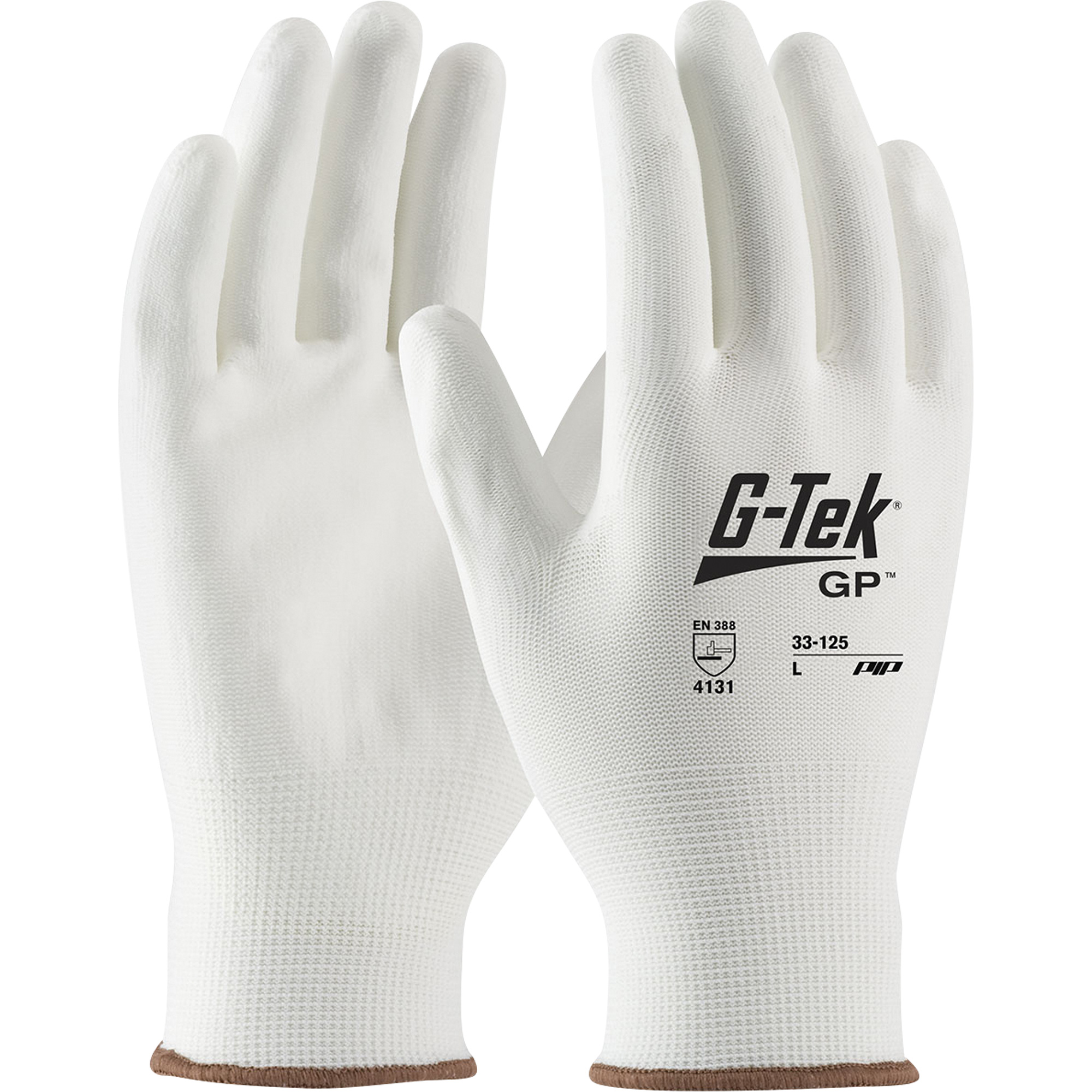Gants enduits G-TekMD GPMC, Grand, Rêvetement Polyuréthane, Calibre 13, Enveloppe en Nylon