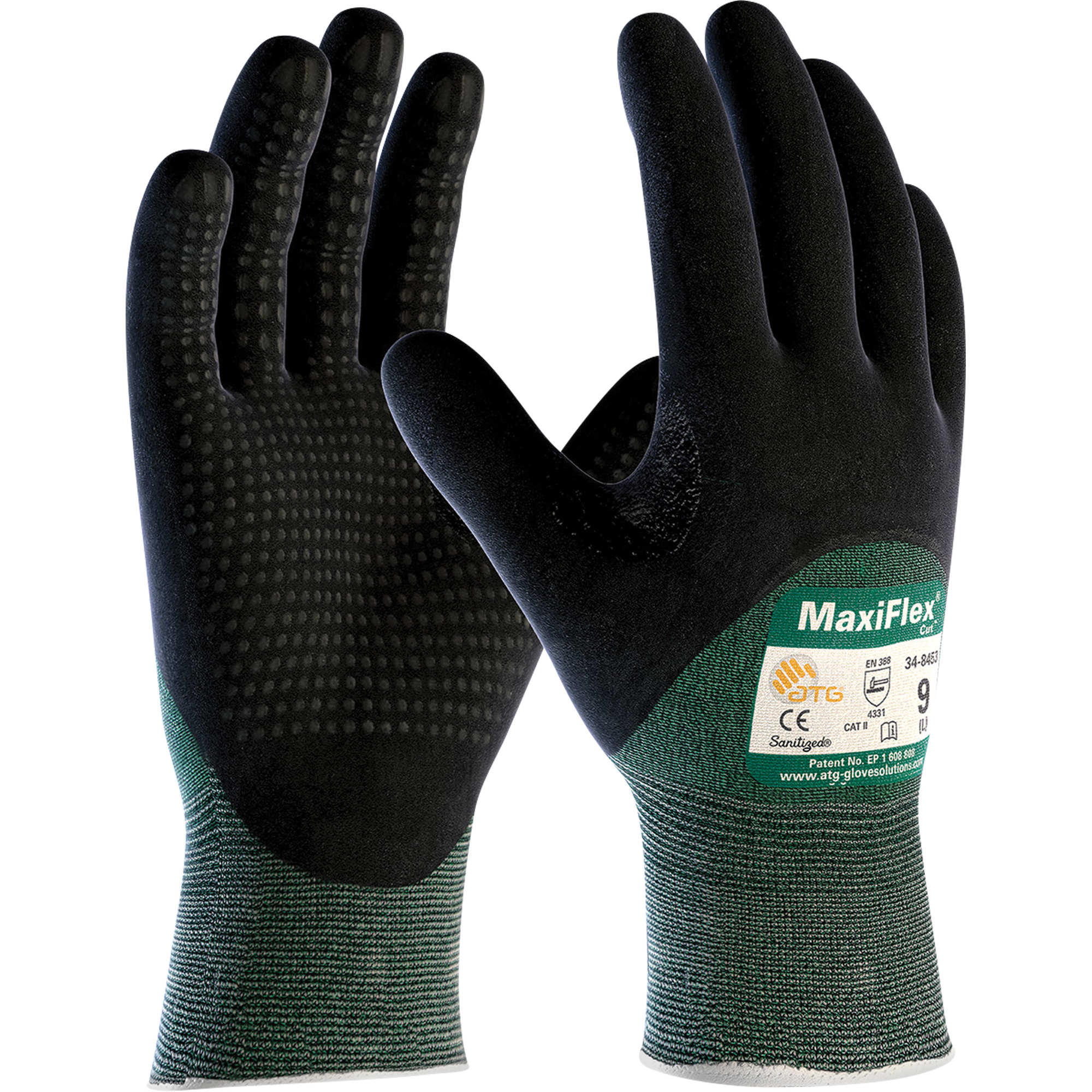 Gants résistant aux coupures ATG MaxiFlexMD CutMC, Taille Petit, Calibre 15, Revêtement Mousse de nitrile, Enveloppe en PEHP, ASTM ANSI niveau A2/EN 388 niveau 3/EN 388 niveau B
