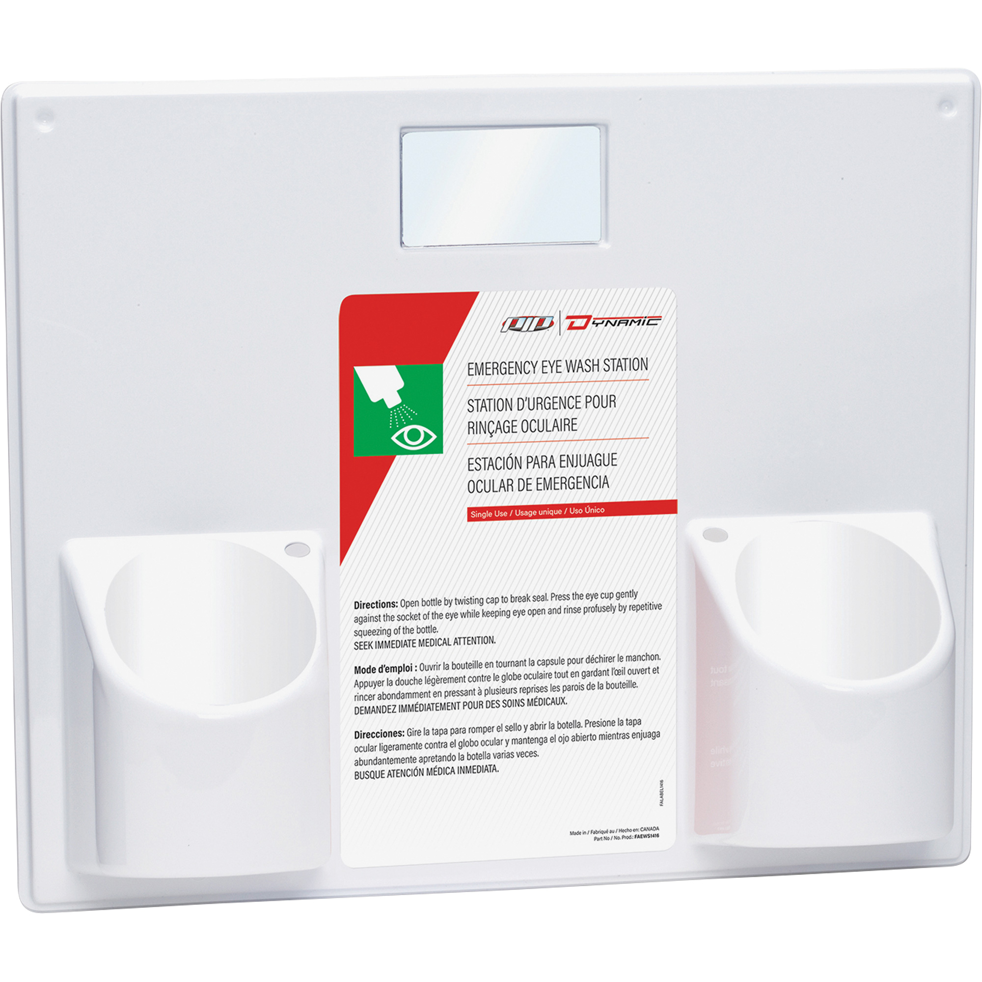 Panneau pour douche oculaire DynamicMC