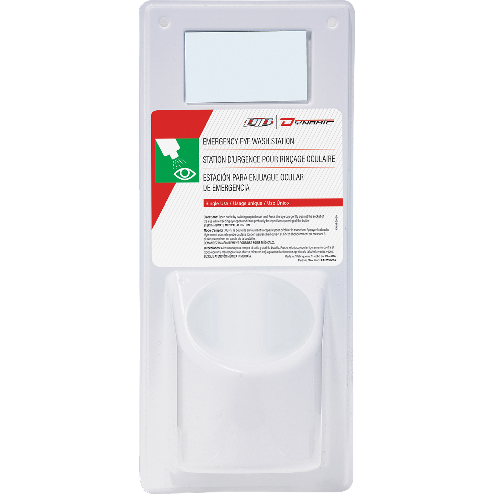 Panneau pour douche oculaire DynamicMC