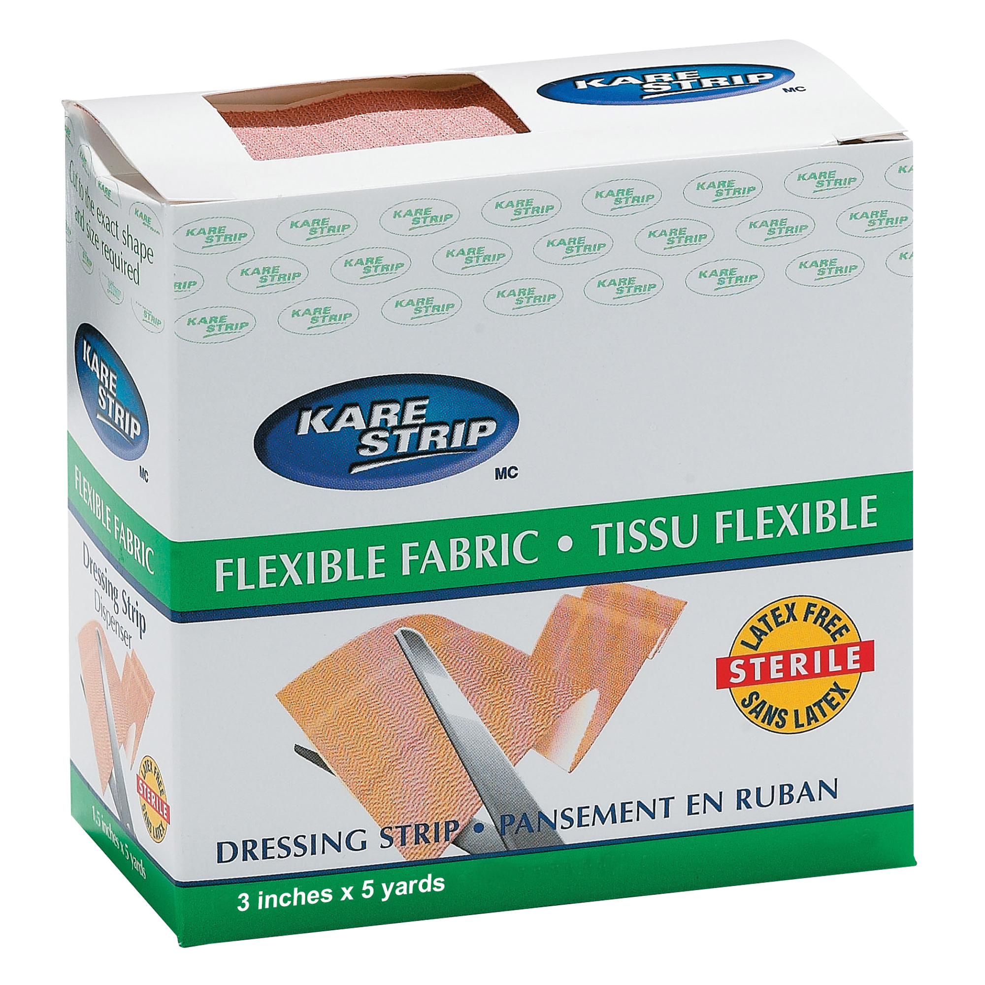 Pansement élastique DynamicMC, Rectangulaire/carrée, 180", Étoffe/Tissu, Non stérile