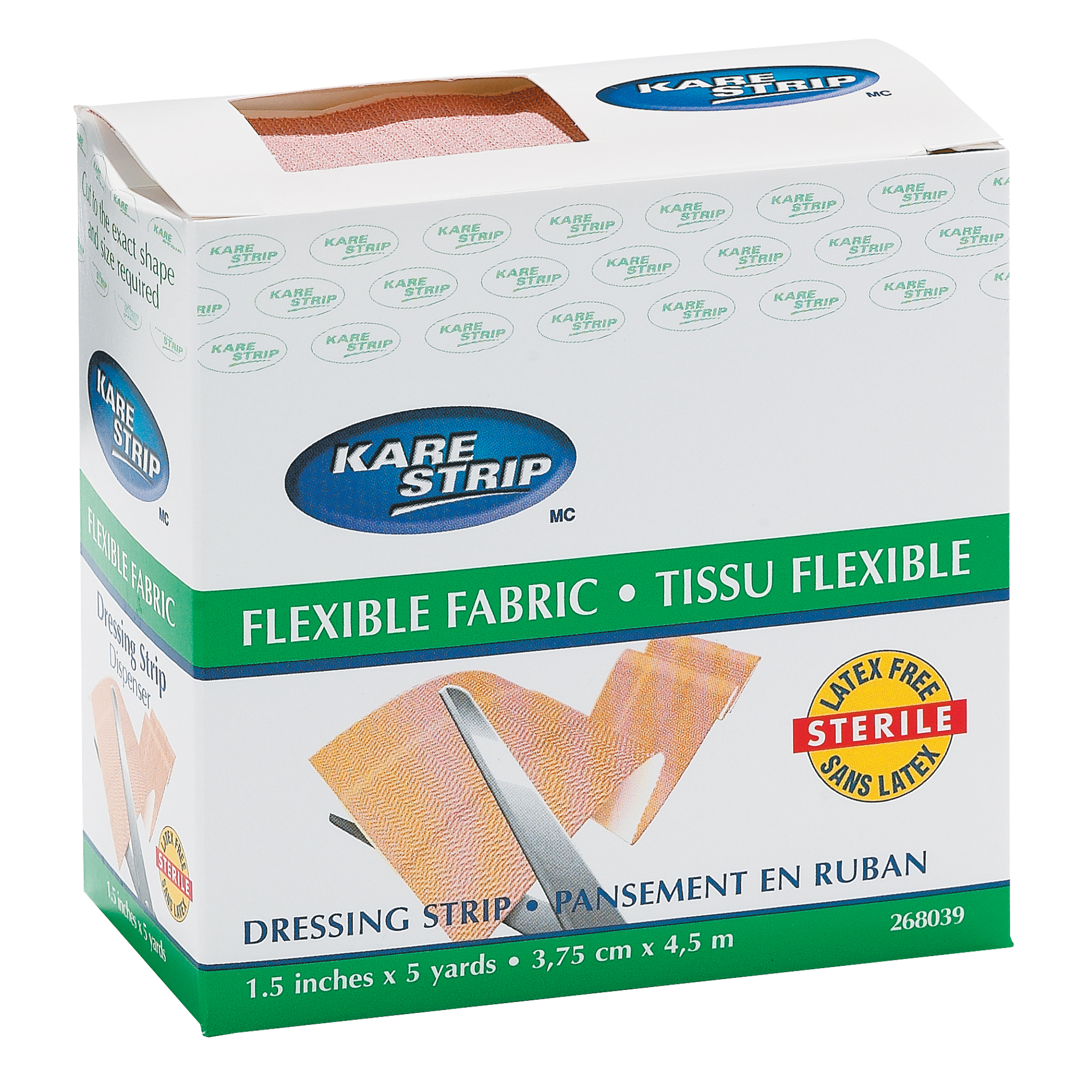 Pansement élastique DynamicMC, Rectangulaire/carrée, 180", Tissu, Non stérile