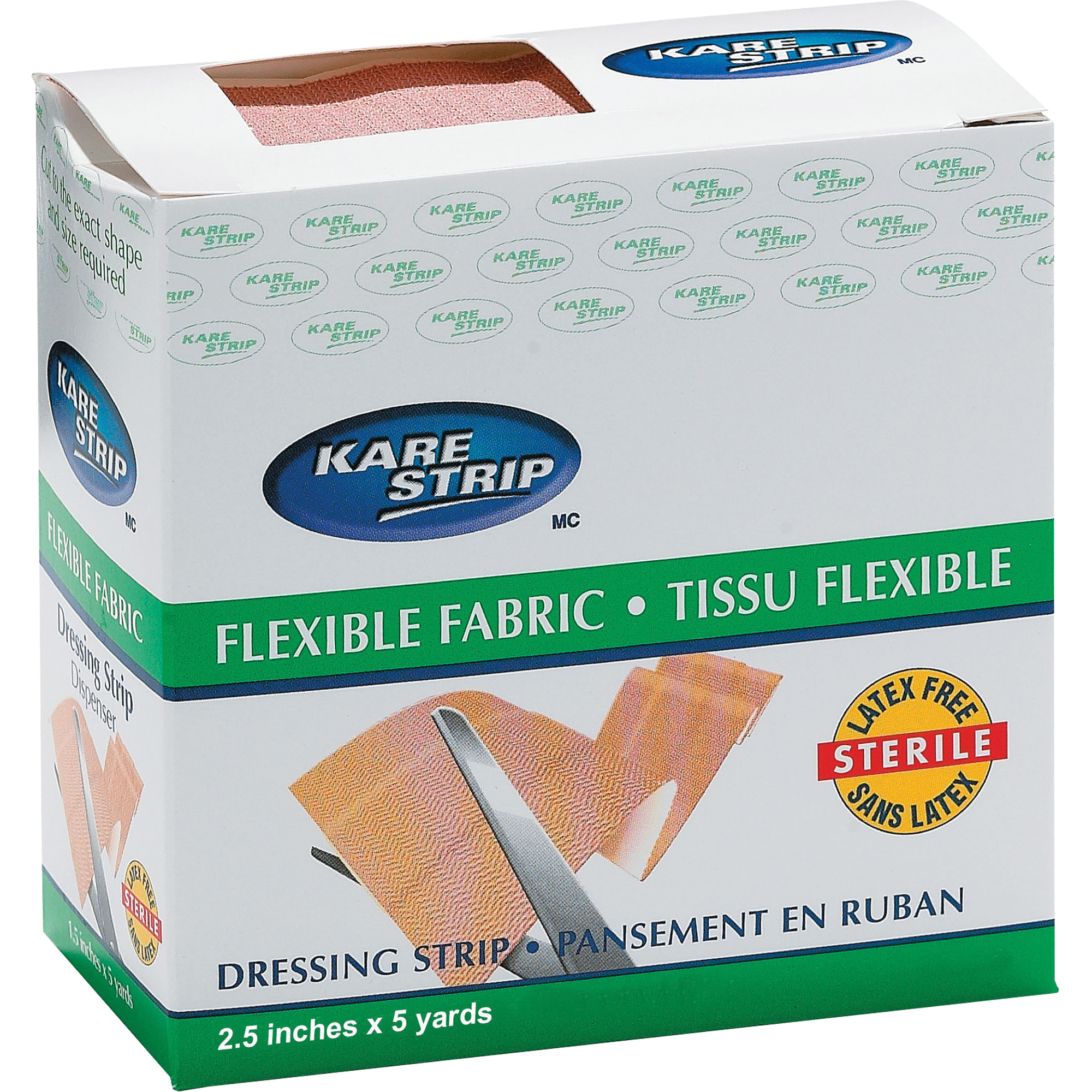 Pansement élastique DynamicMC, Rectangulaire/carrée, 180", Tissu, Non stérile
