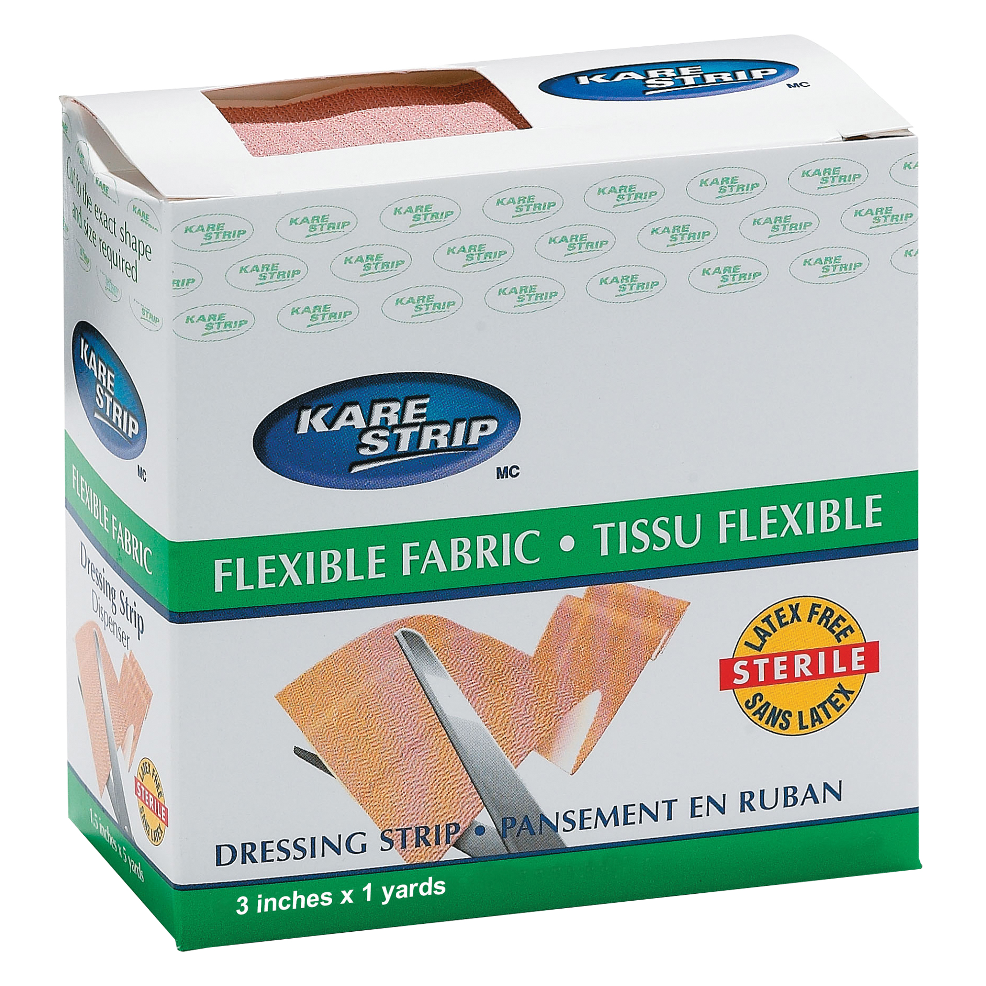 Pansement élastique DynamicMC, Rectangulaire/carrée, 36", Étoffe/Tissu, Non stérile