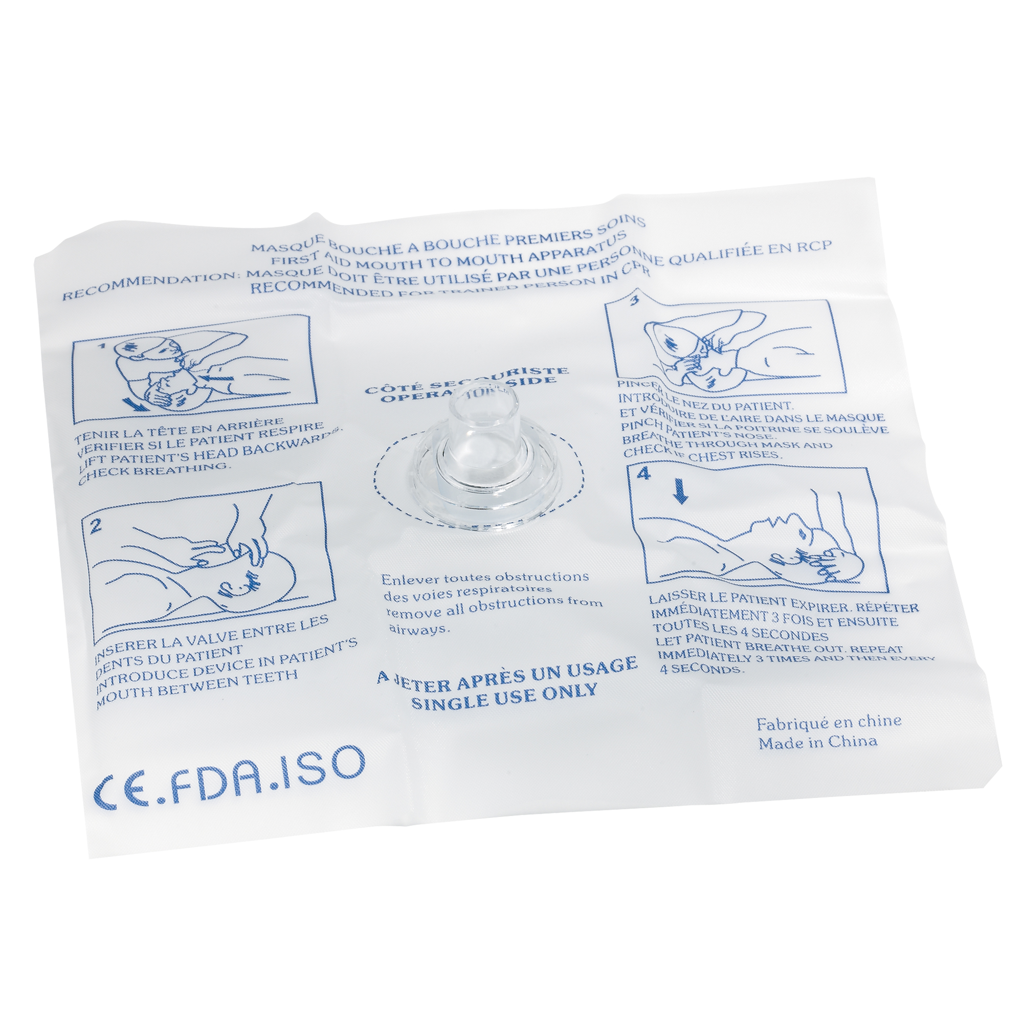 Respirateur d'urgence jetable DynamicMC, Masque à usage unique, Classe 2