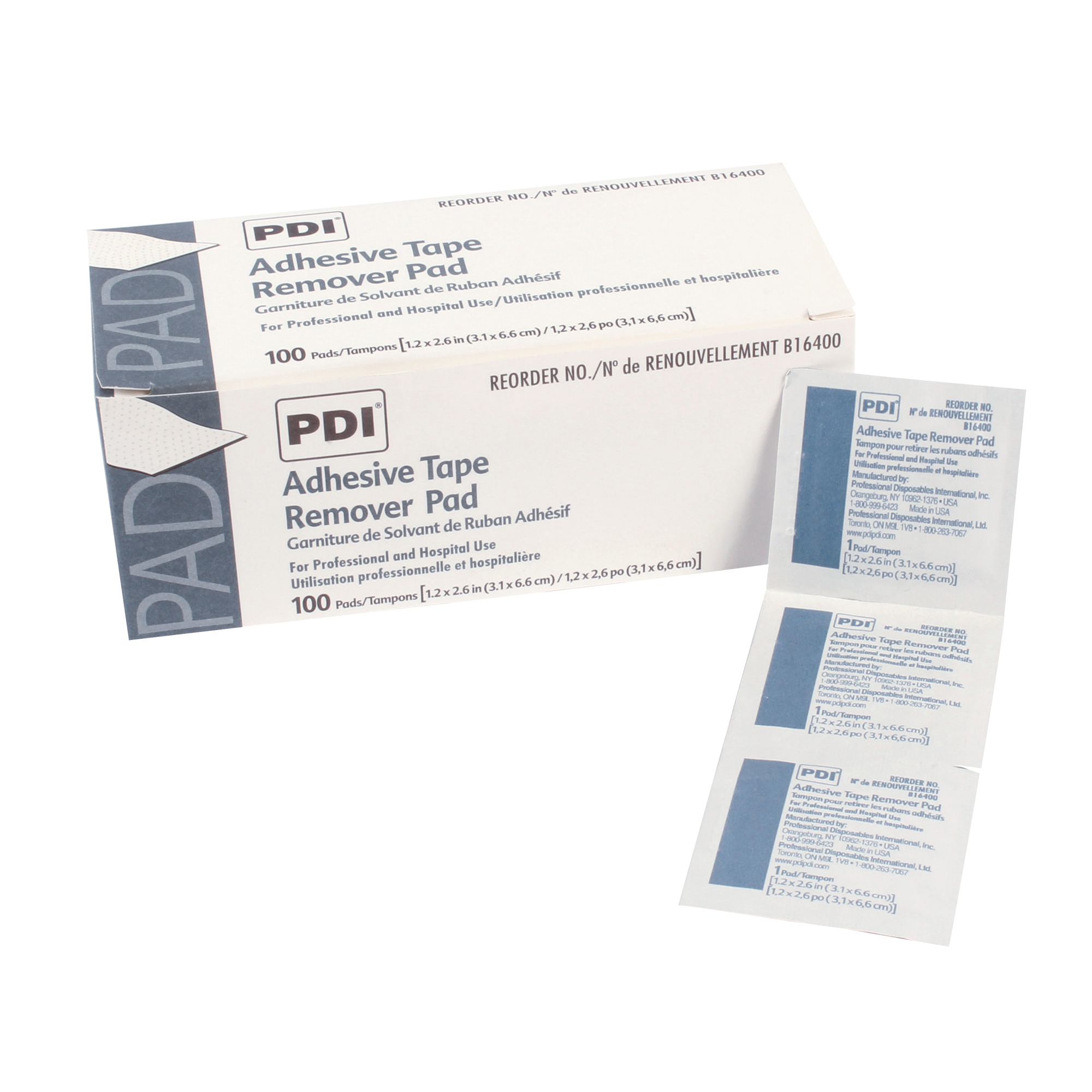 Tampons dissolvant pour adhésif DynamicMC