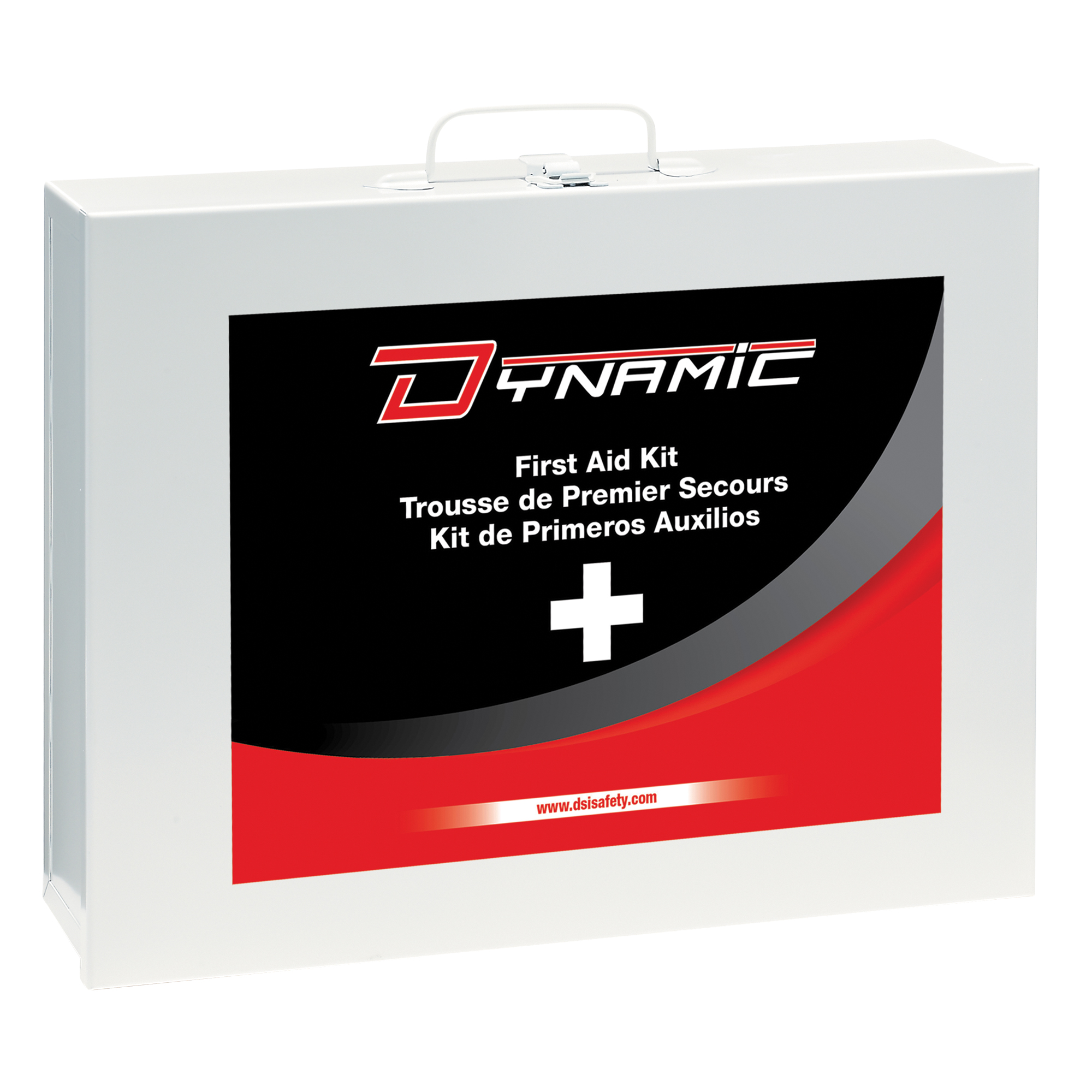 Trousse de premiers soins industrielle pour usage général DynamicMC, Dispositif médical Classe 1, Boîte en métal