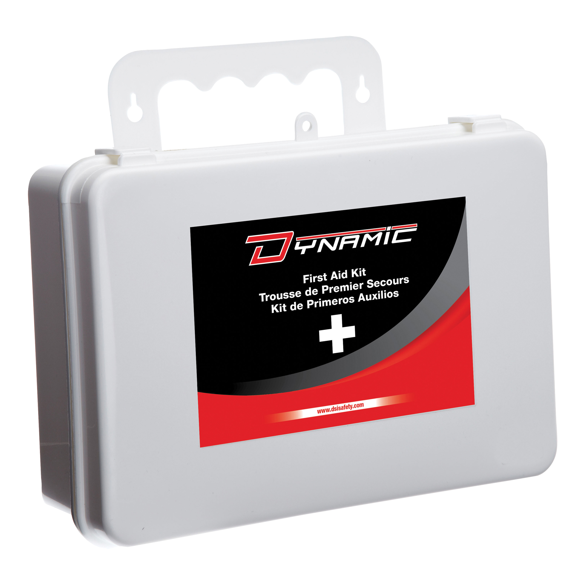 Trousse de premiers soins pour bureau DynamicMC, Dispositif médical Classe 1, Boîte en plastique