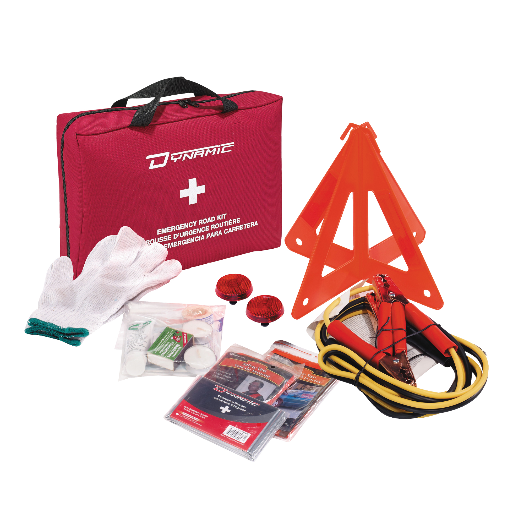 Trousse de premiers soins pour dangers extrêmes de la route DynamicMC, Dispositif médical Classe 1, Sac en nylon