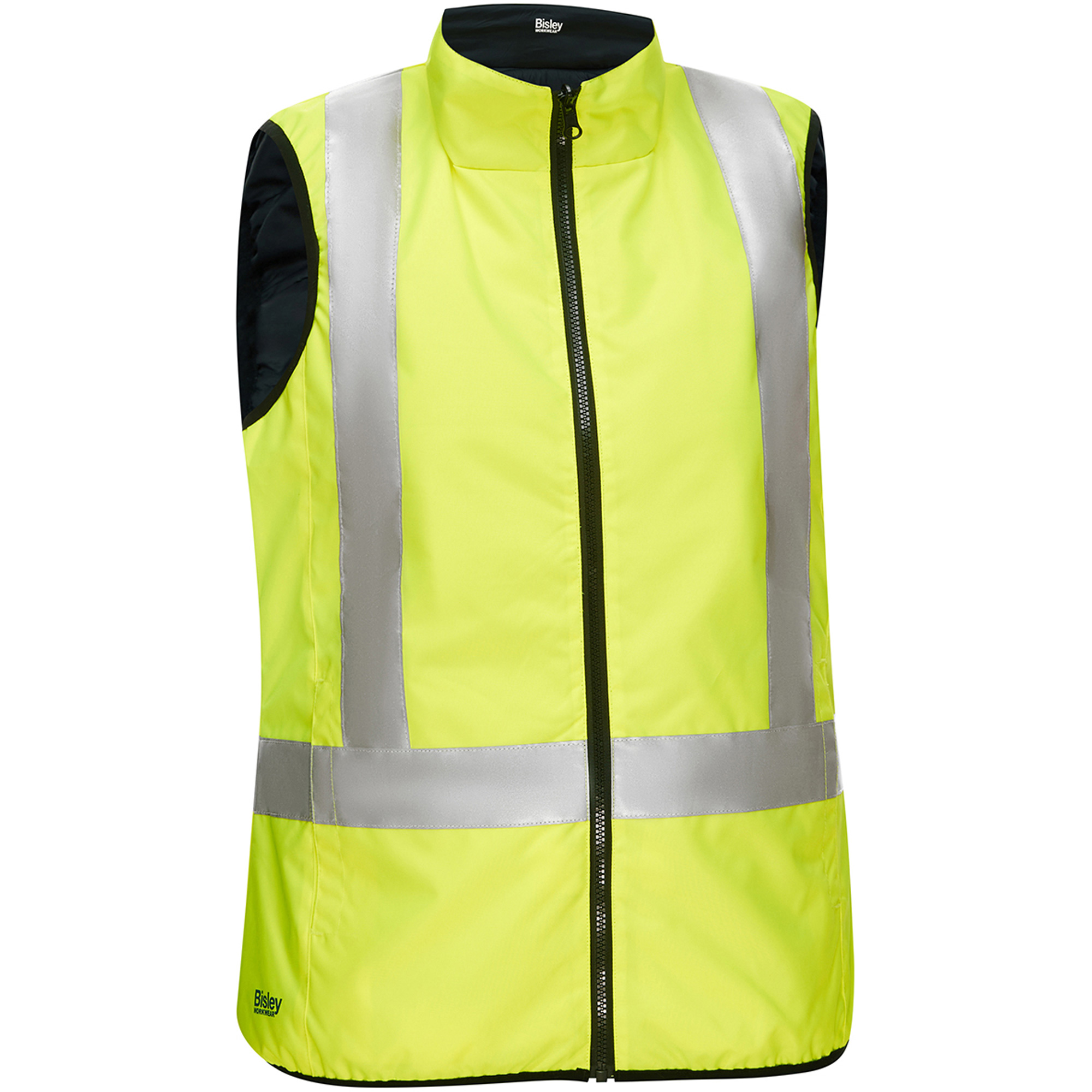 Veste bouffante, enveloppante et réversible avec X au dos BisleyMD pour femmes, Jaune lime haute visibilité, 2T-Grand, Polyester