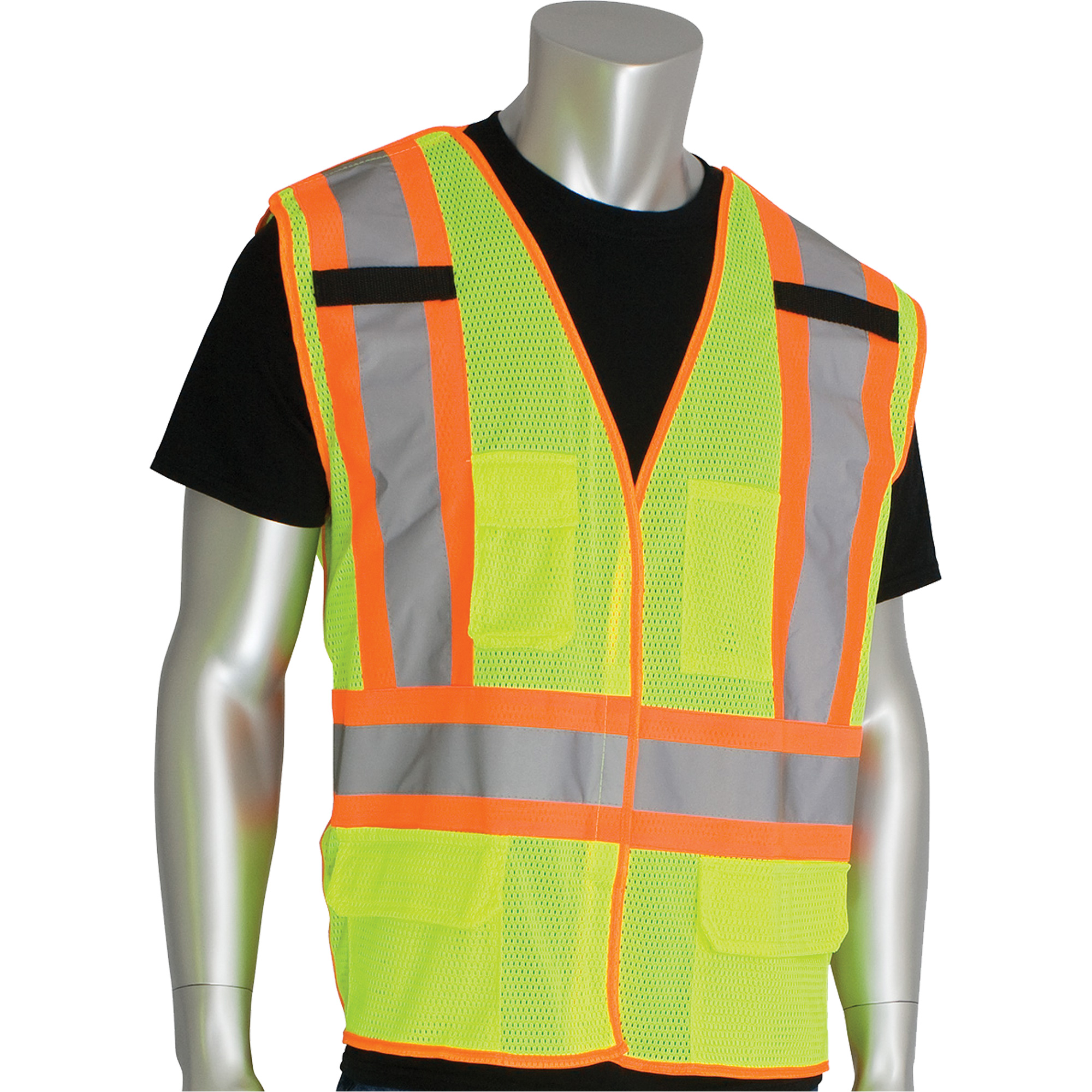 Veste détachable haute visibilité PipMD DynamicMC, Jaune lime haute visibilité, T-Grand, Polyester