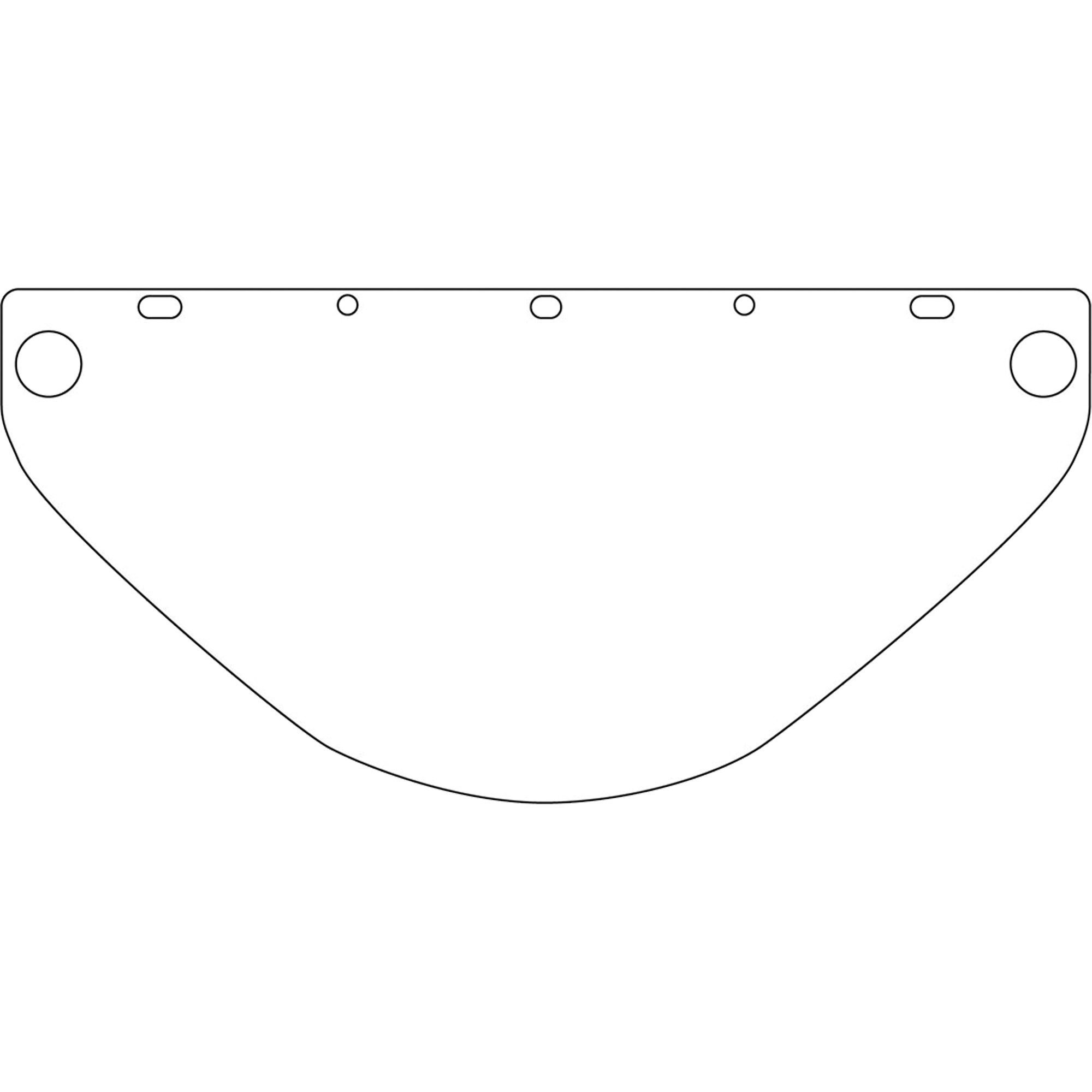 Visière de sécurité universelle DynamicMC, Polycarbonate, Teinte Transparent