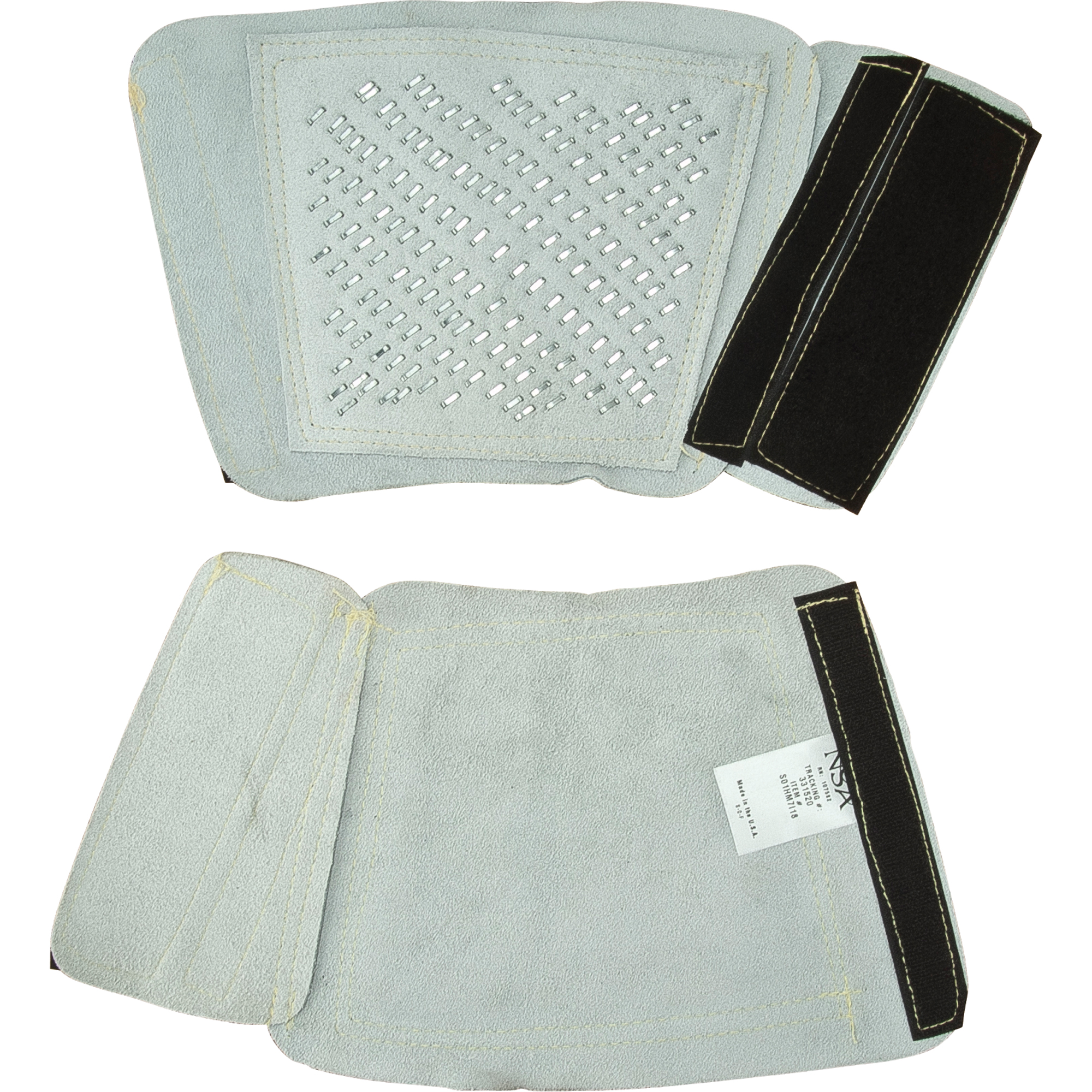 PROTEGE-BRAS,CUIR/ACIER7" LONG, UNIVERSEL,PAIRE, Cuir