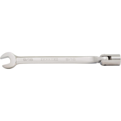 Clé mixte à tête flexible, 12 pans, 3/8", Fini Satin