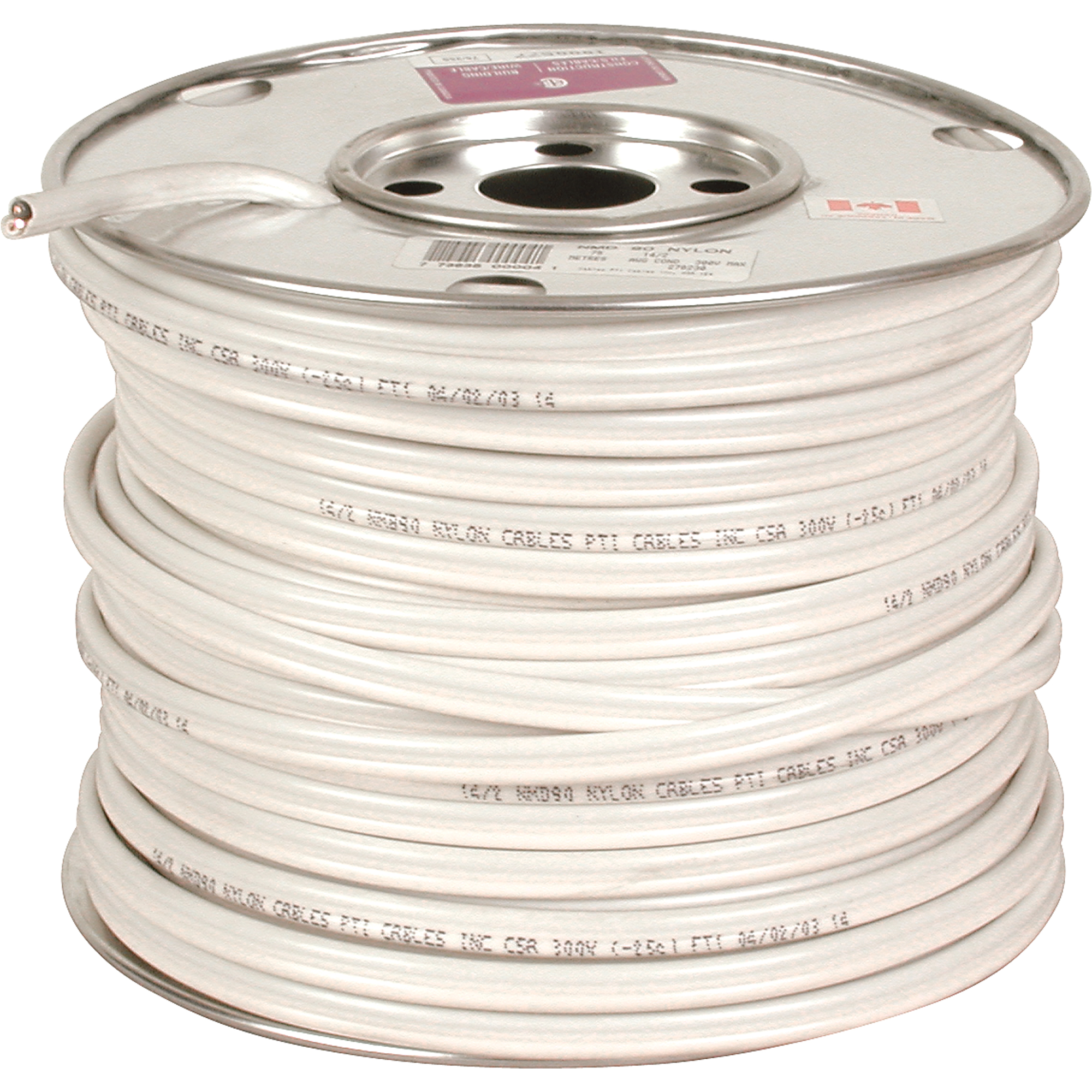 Fil NMD90 14/3, Plein Type de fil, 0,346" dia ext., 14 AWG, 246' lo