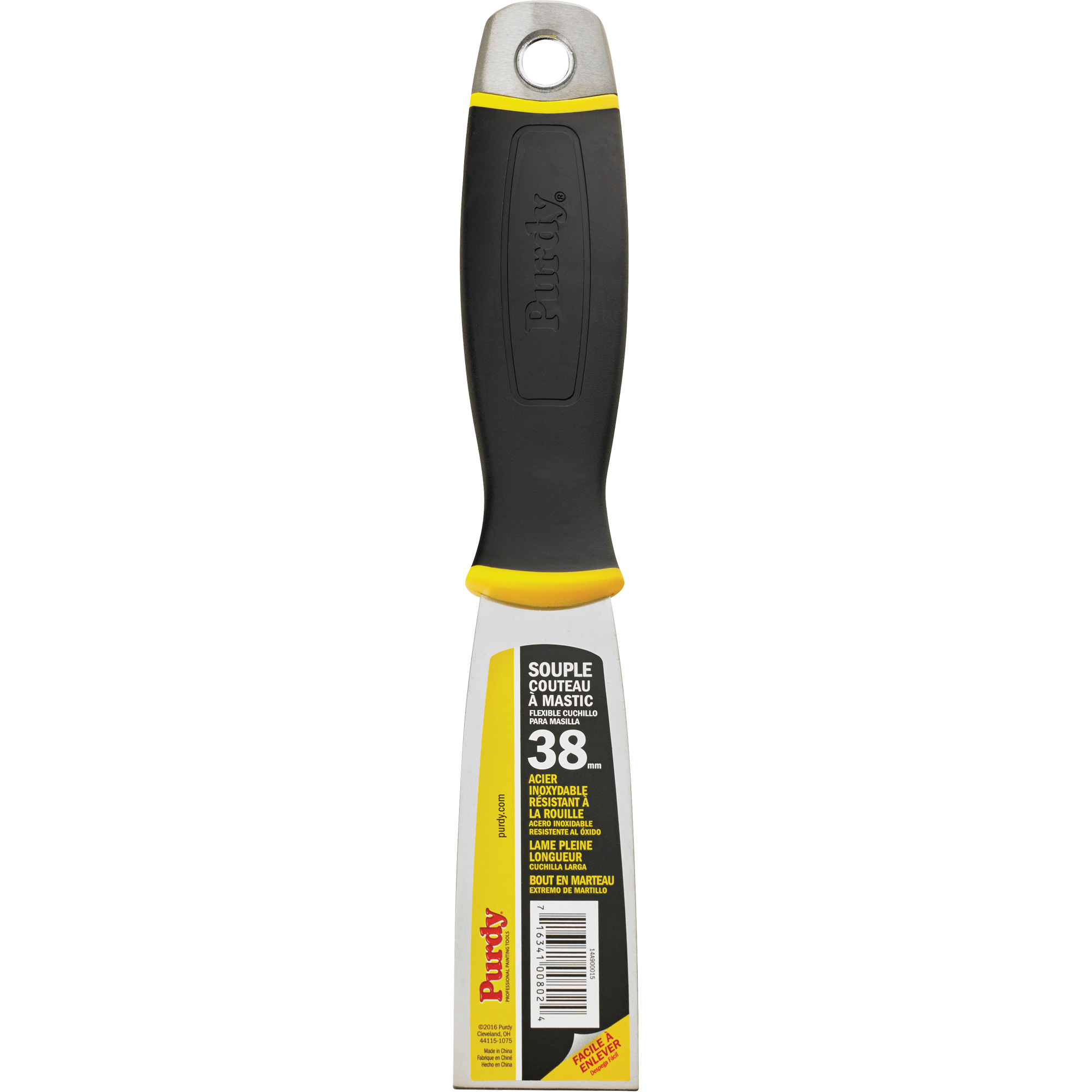 Couteau à mastic de première qualité, 1-1/2", Lame en Acier inoxydable
