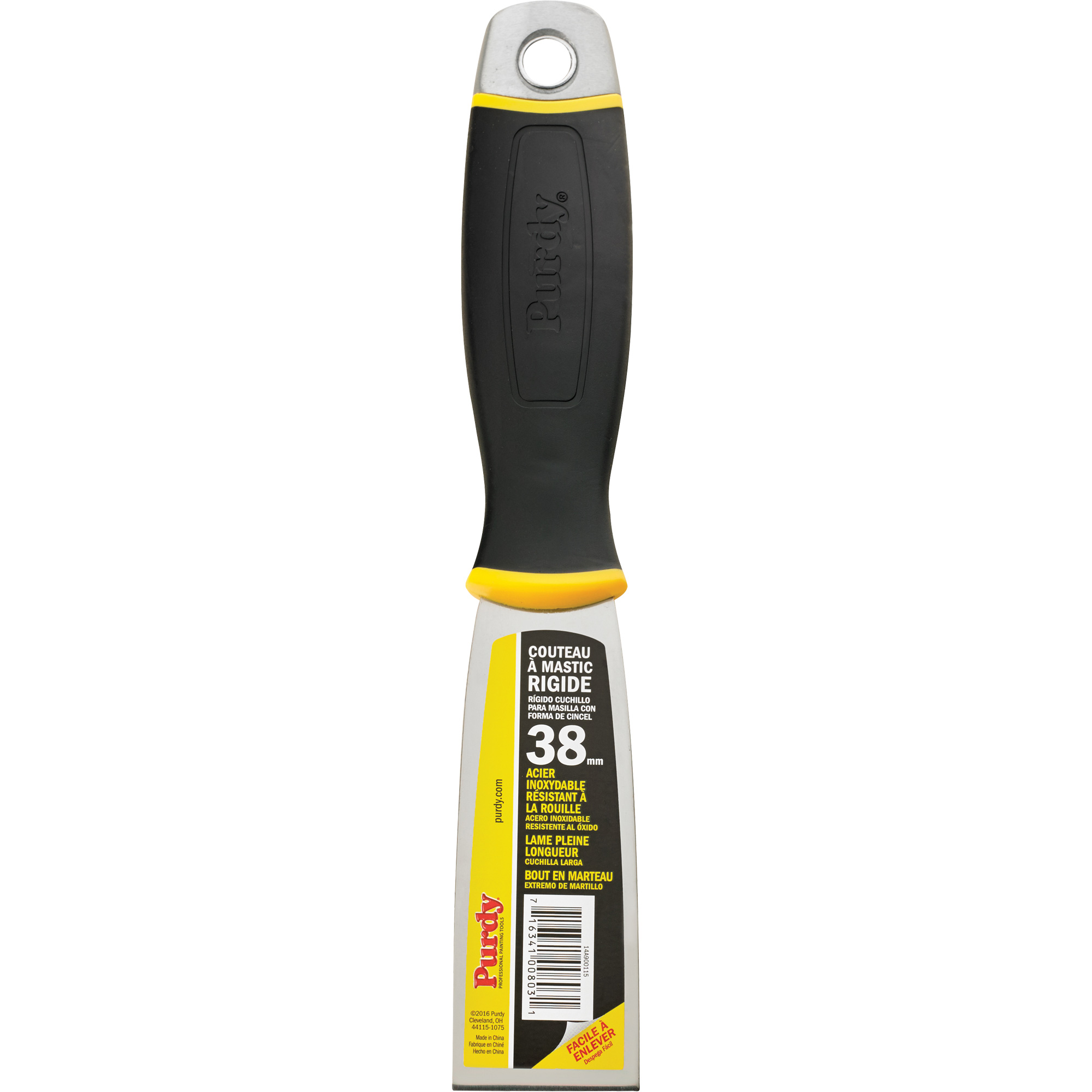 Couteau à mastic de première qualité, 1-1/2", Lame en Acier inoxydable