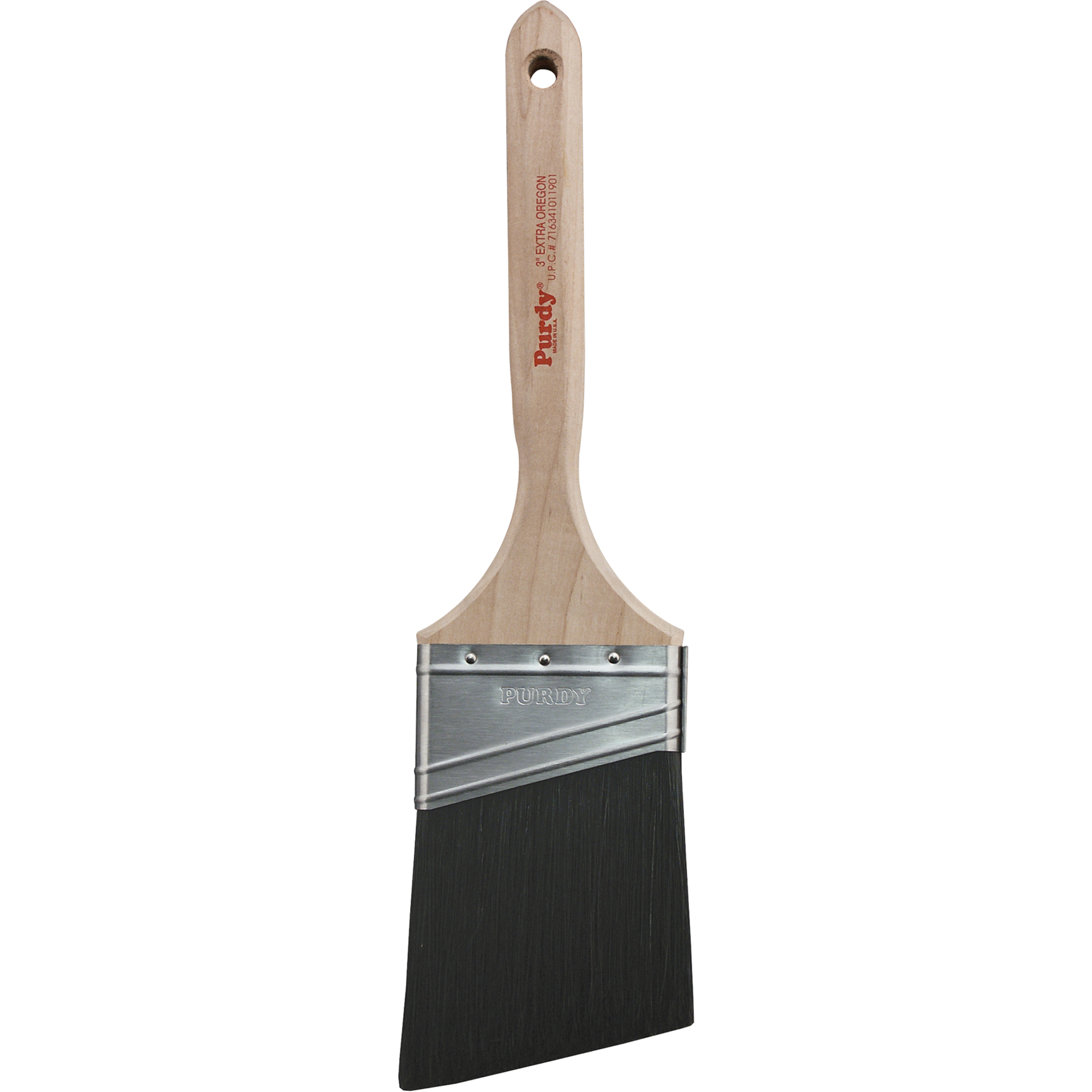 Pinceau professionnel Extra Oregon, Soies de porc de sanglier, Manche Bois, Largeur de 3"