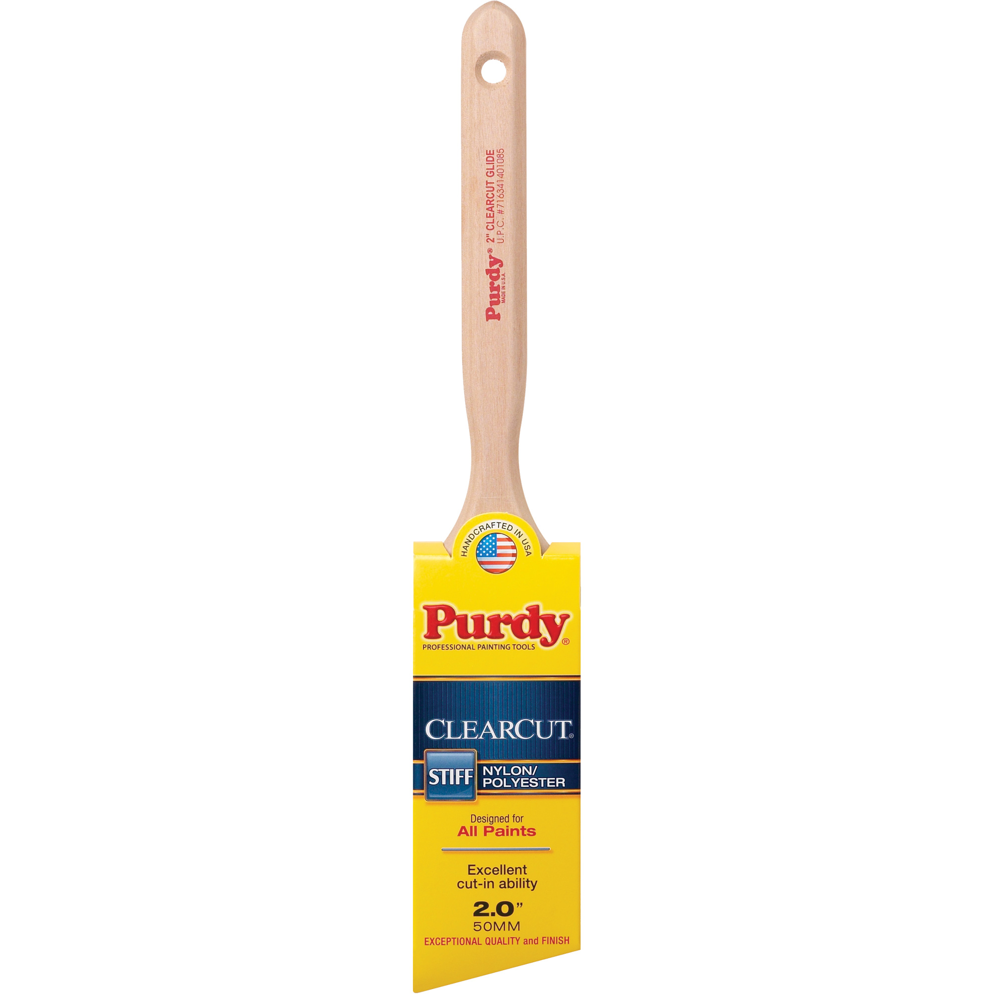 Pinceau ClearcutMD Glide, Poly/nylon, Manche Bois, Largeur de 2"