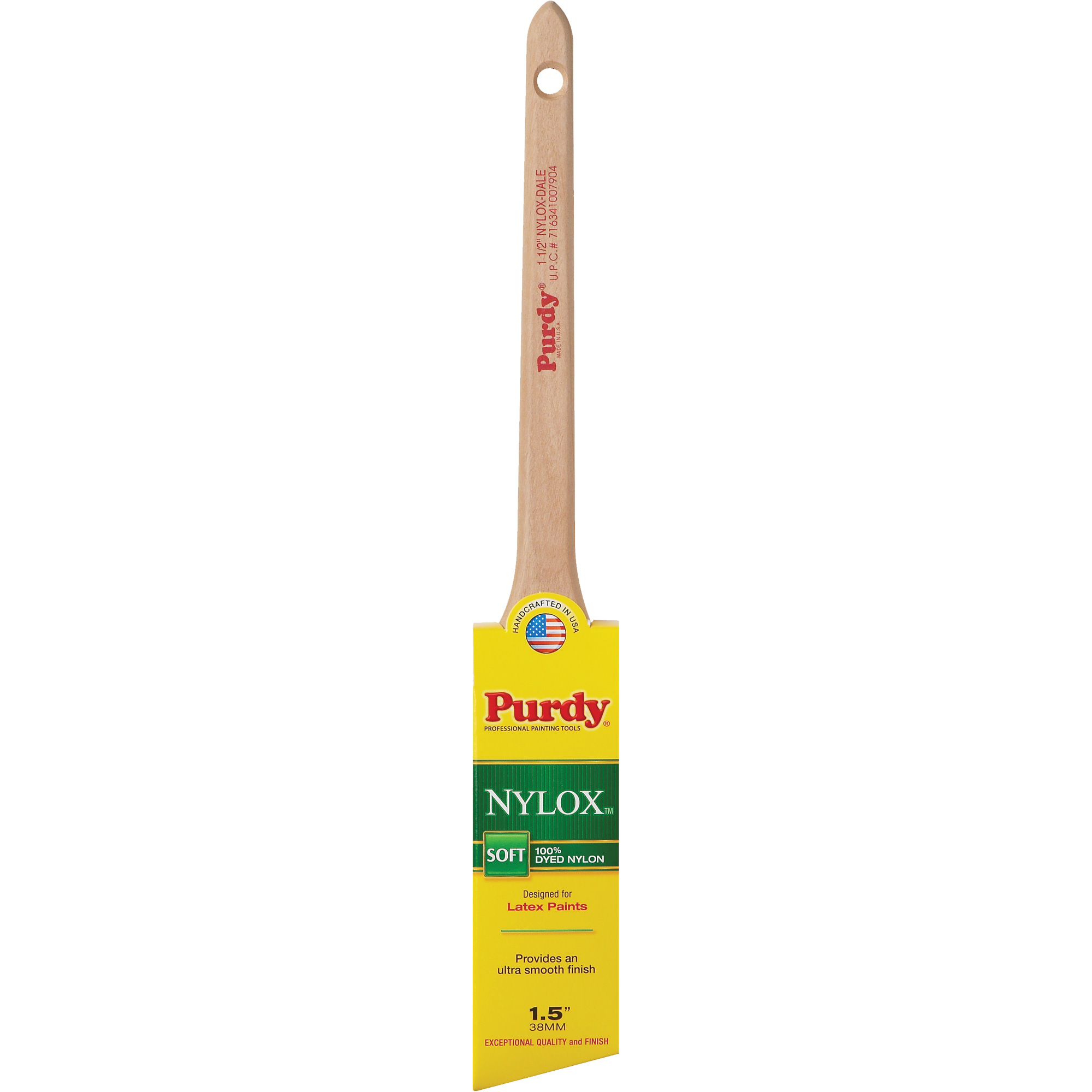Pinceau NyloxMC Dale, Nylon, Manche Bois, Largeur de 1-1/2"