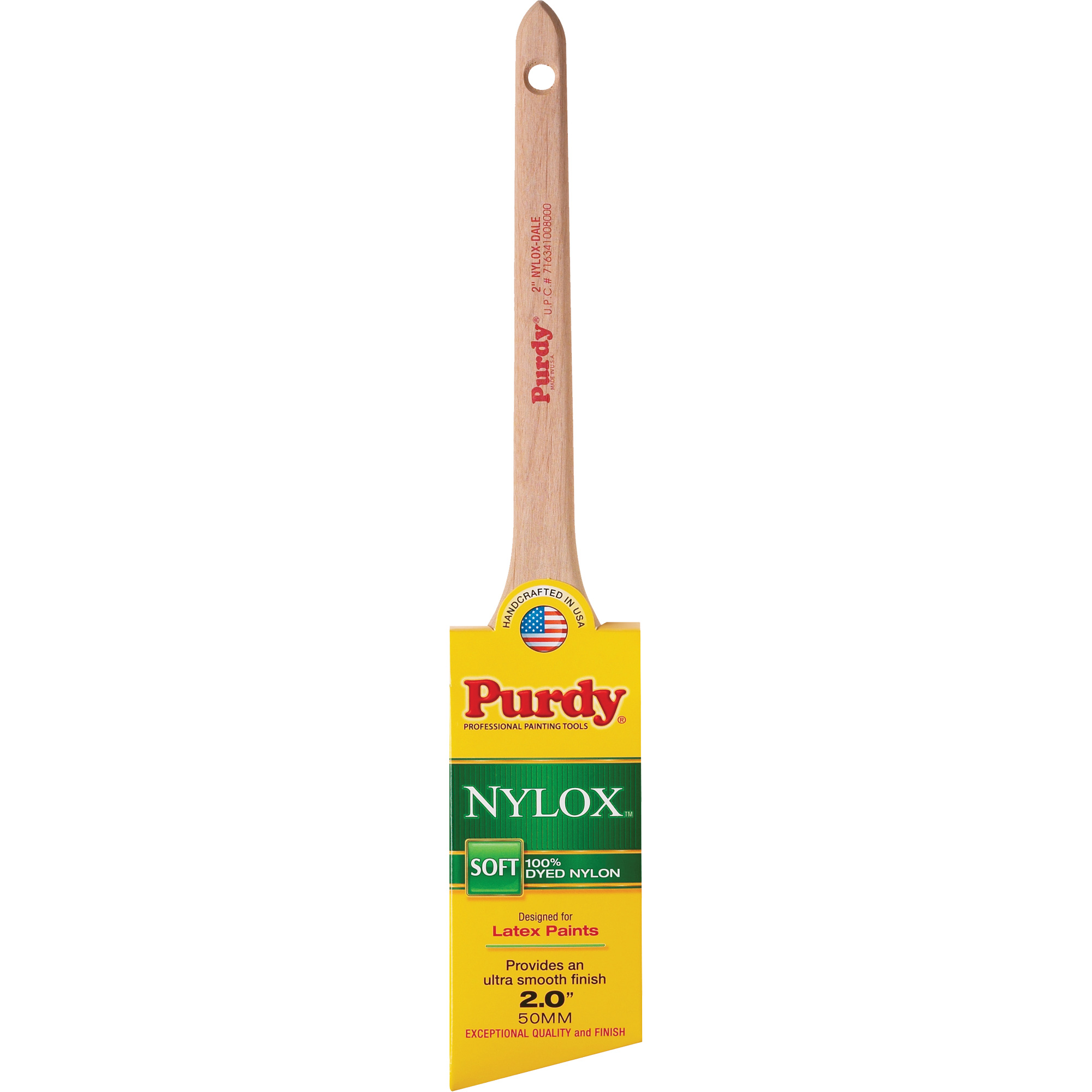 Pinceau NyloxMC Dale, Nylon, Manche Bois, Largeur de 2"