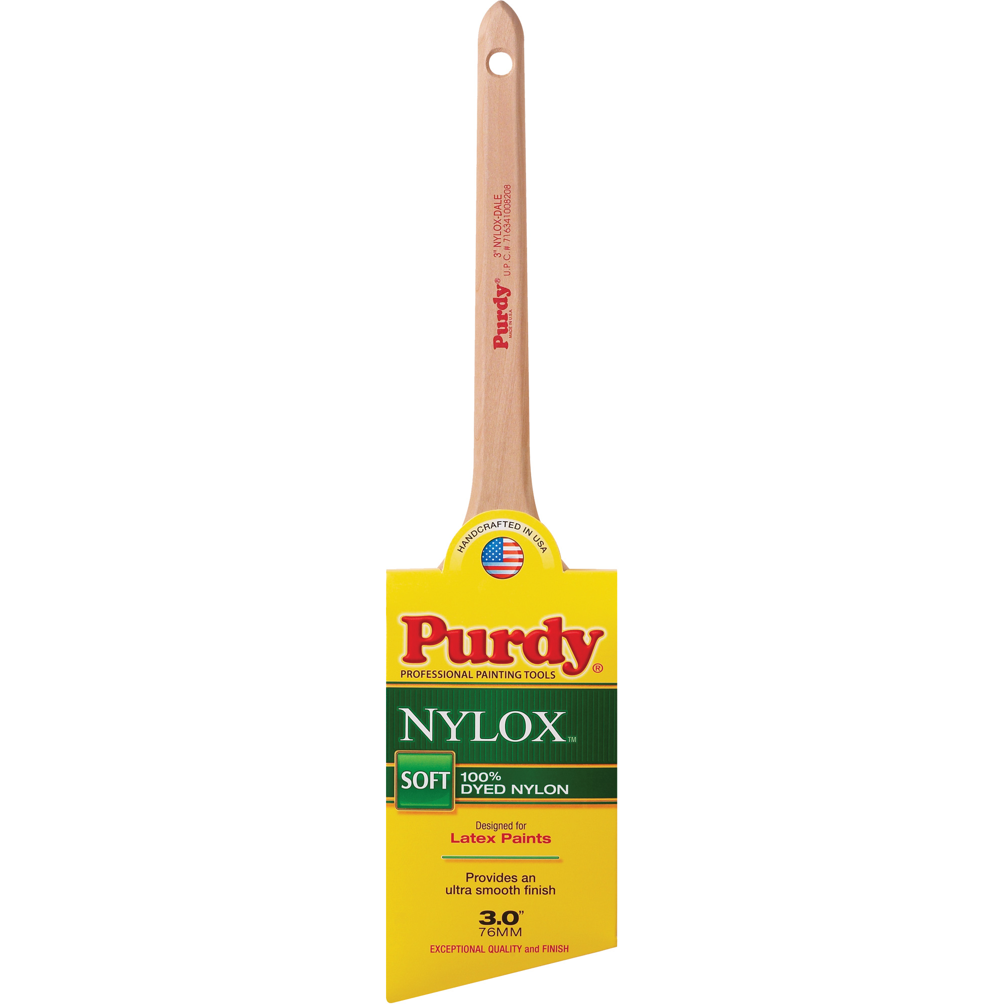 Pinceau NyloxMC Dale, Nylon, Manche Bois, Largeur de 3"