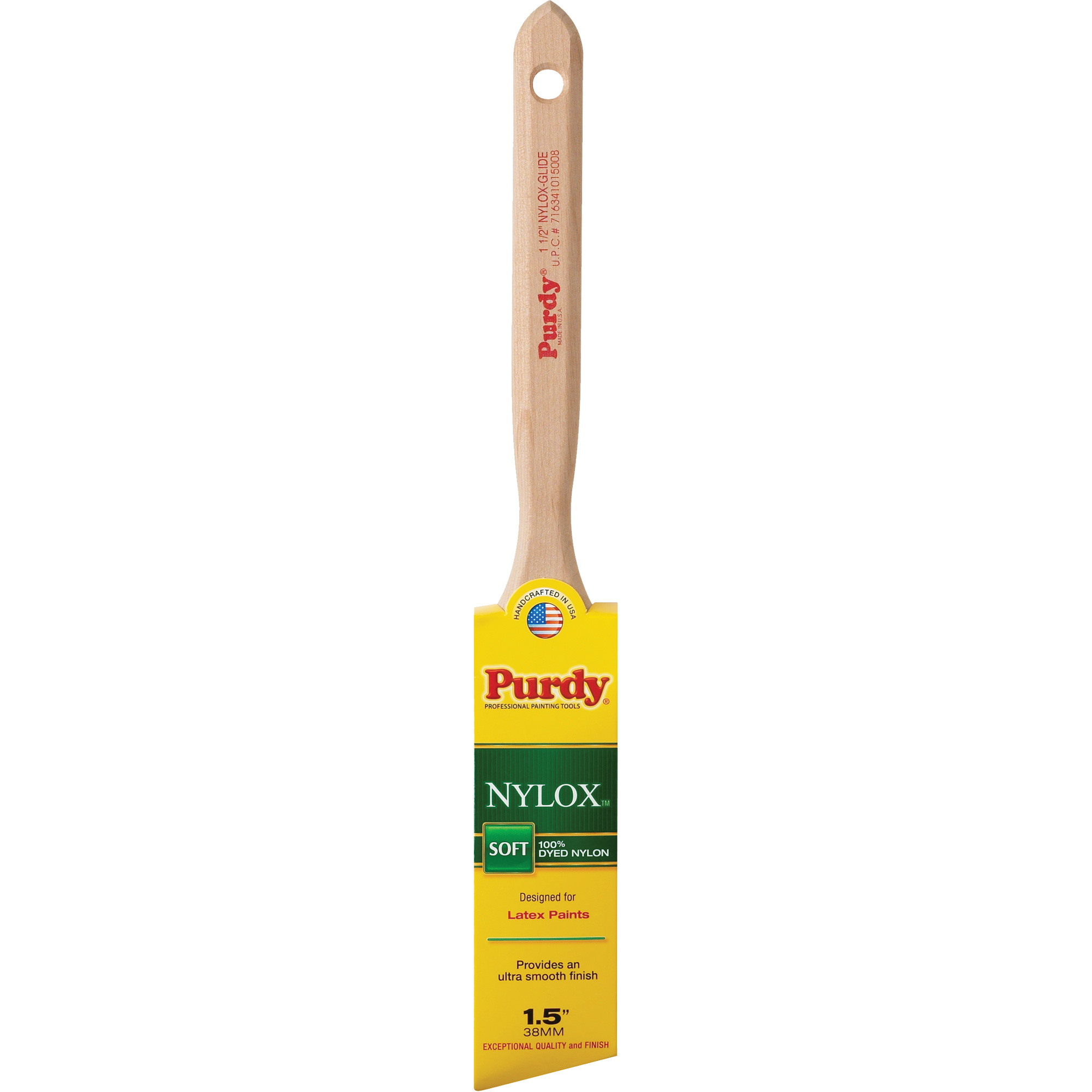 Pinceau NyloxMC Glide, Nylon, Manche Bois, Largeur de 1-1/2"