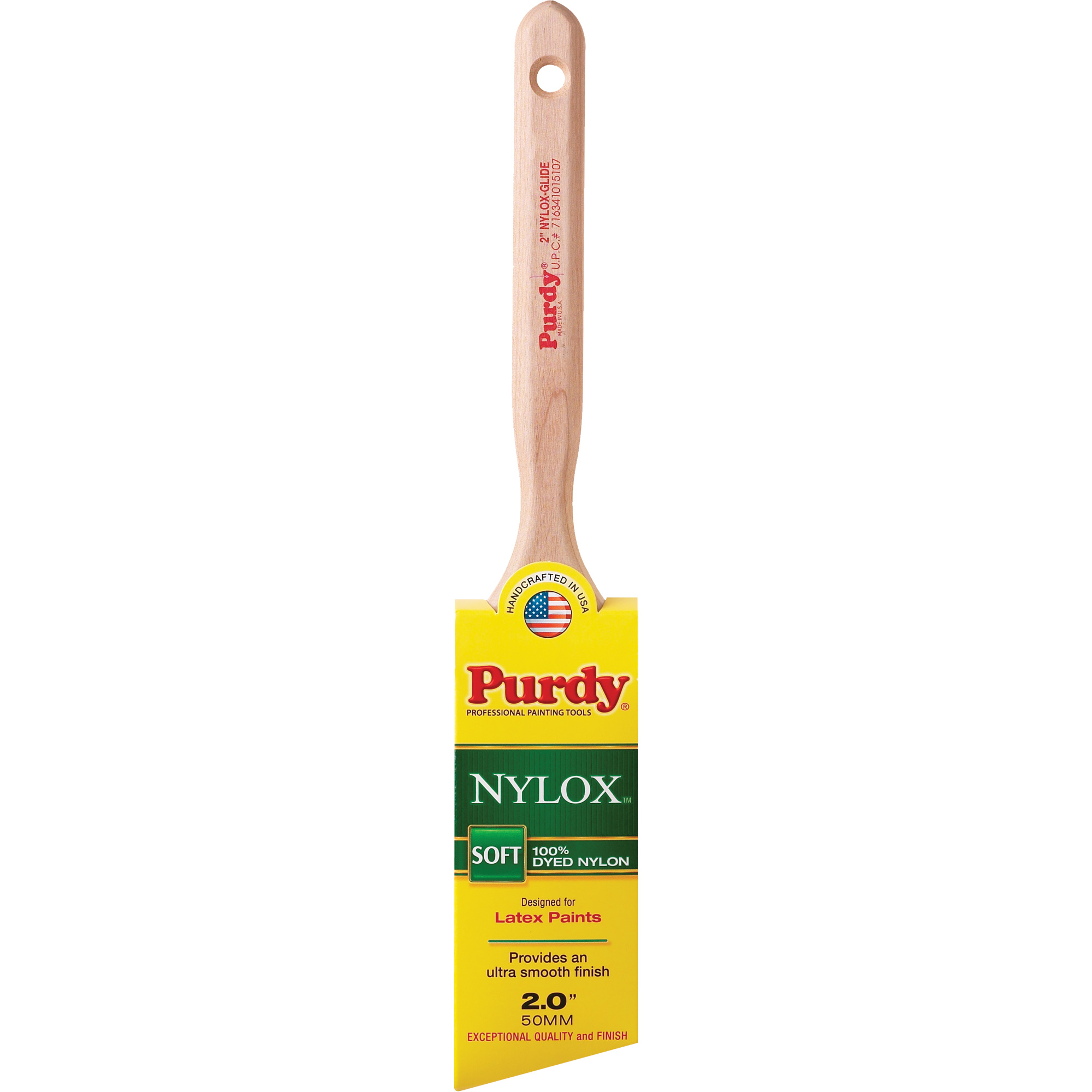 Pinceau NyloxMC Glide, Nylon, Manche Bois, Largeur de 2"