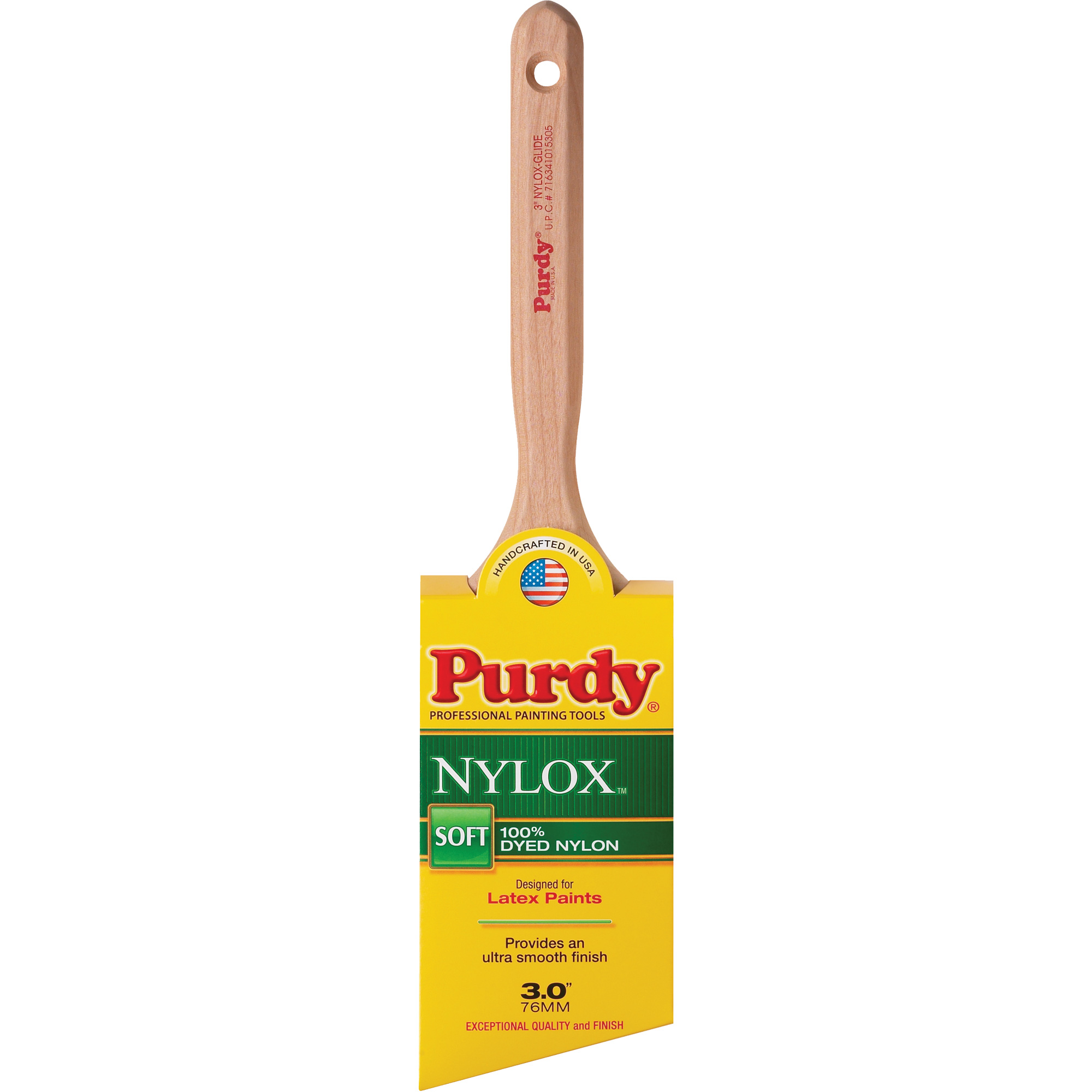 Pinceau NyloxMC Glide, Nylon, Manche Bois, Largeur de 3"