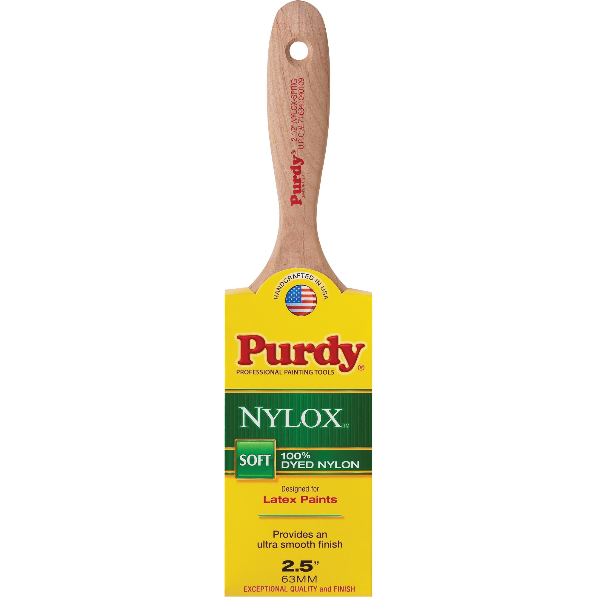 Pinceau NyloxMC Sprig, Nylon, Manche Bois, Largeur de 2-1/2"