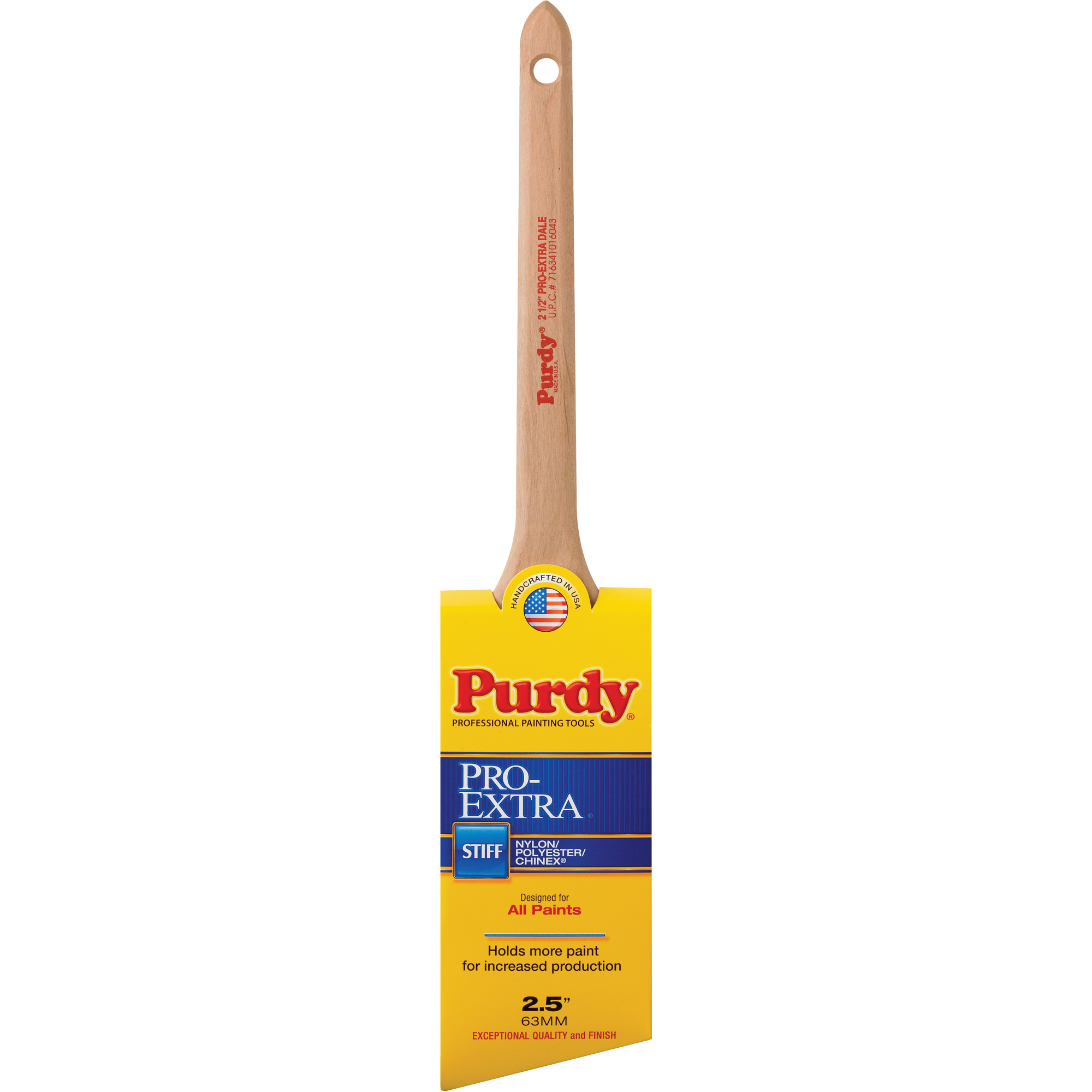 Pinceau Pro-Extra Dale, Matériau mélangé, Manche Bois, Largeur de 2-1/2"