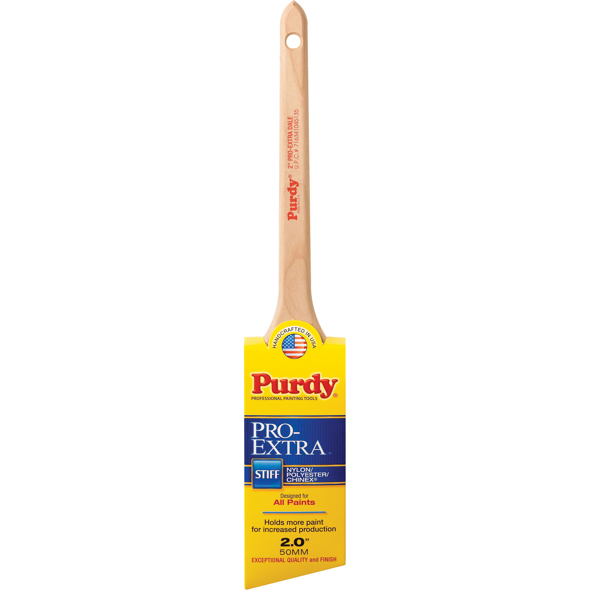 Pinceau Pro-Extra Dale, Matériau mélangé, Manche Bois, Largeur de 2"