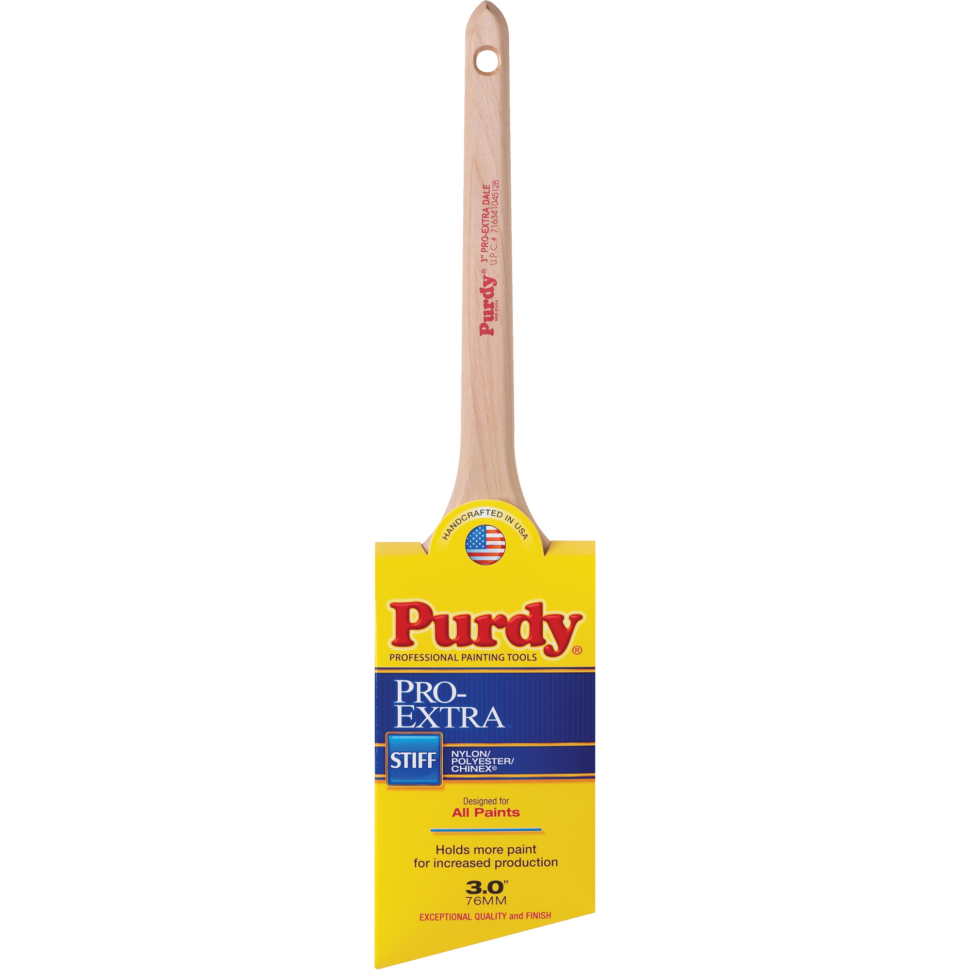 Pinceau Pro-Extra Dale, Matériau mélangé, Manche Bois, Largeur de 3"
