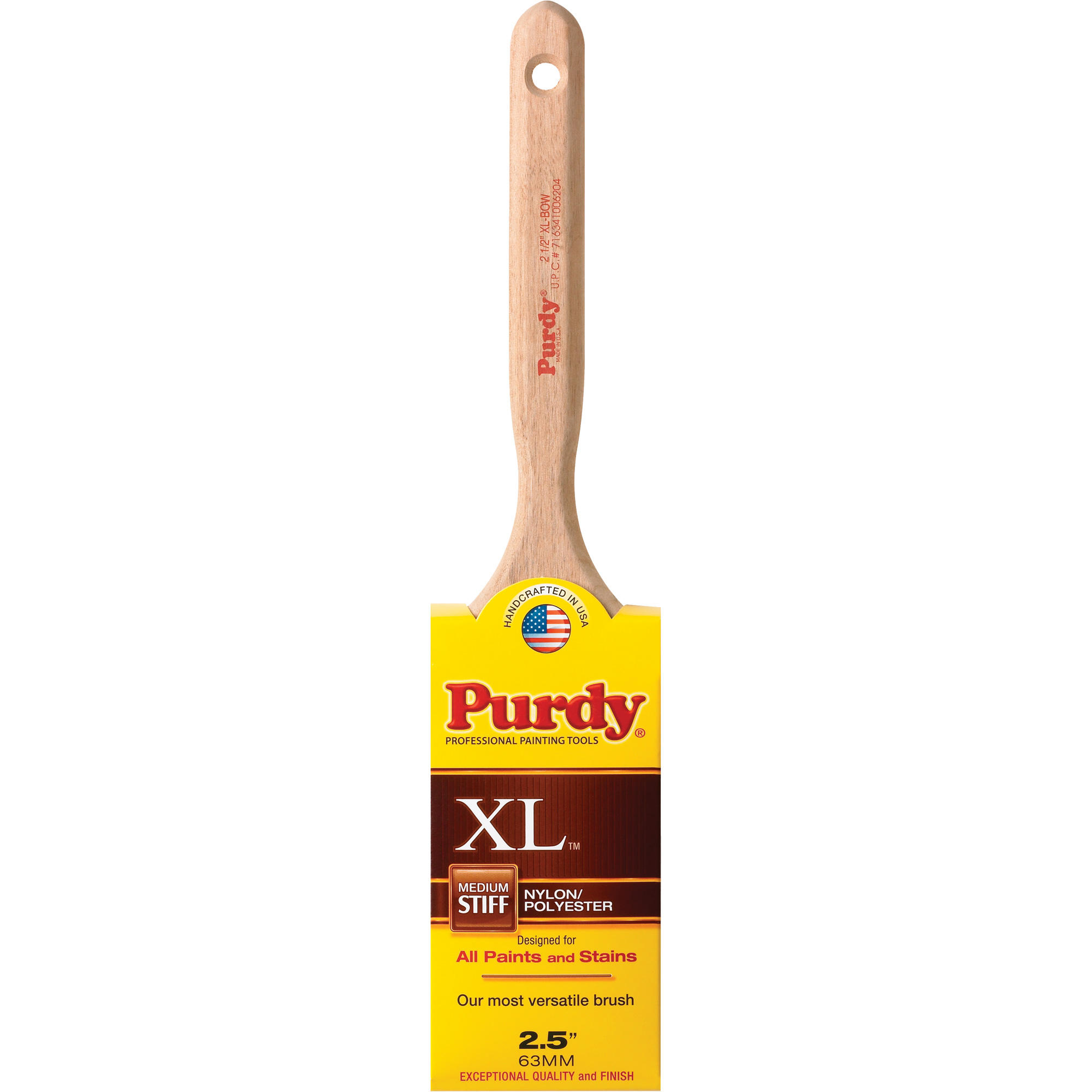 Pinceau XL Bow, Poly/nylon, Manche Bois, Largeur de 2-1/2"