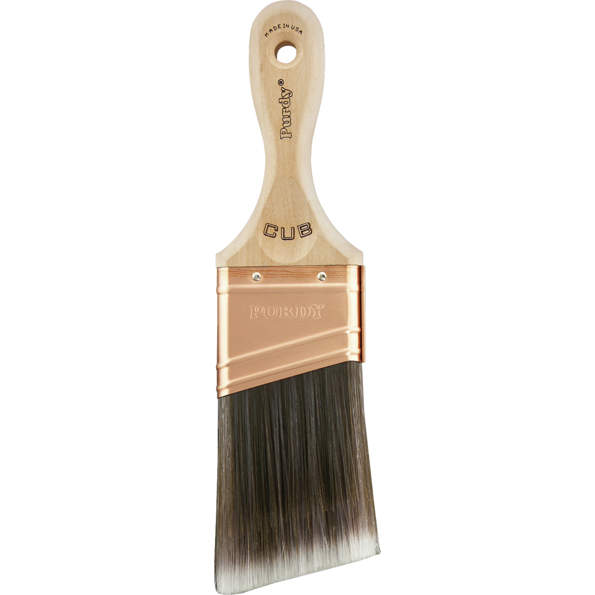 Pinceau XL Cub, Poly/nylon, Manche Bois, Largeur de 2"