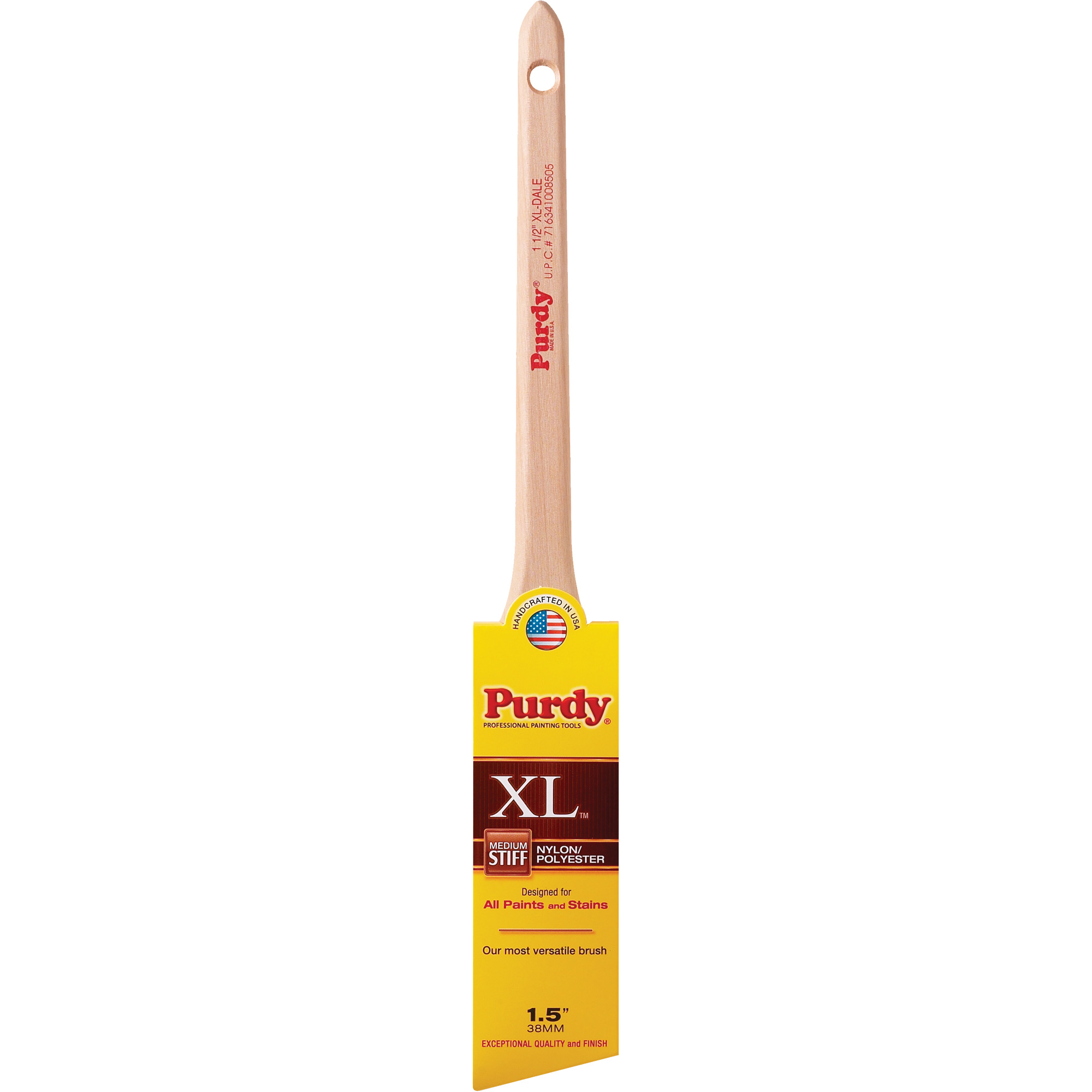 Pinceau XL Dale, Poly/nylon, Manche Bois, Largeur de 1-1/2"