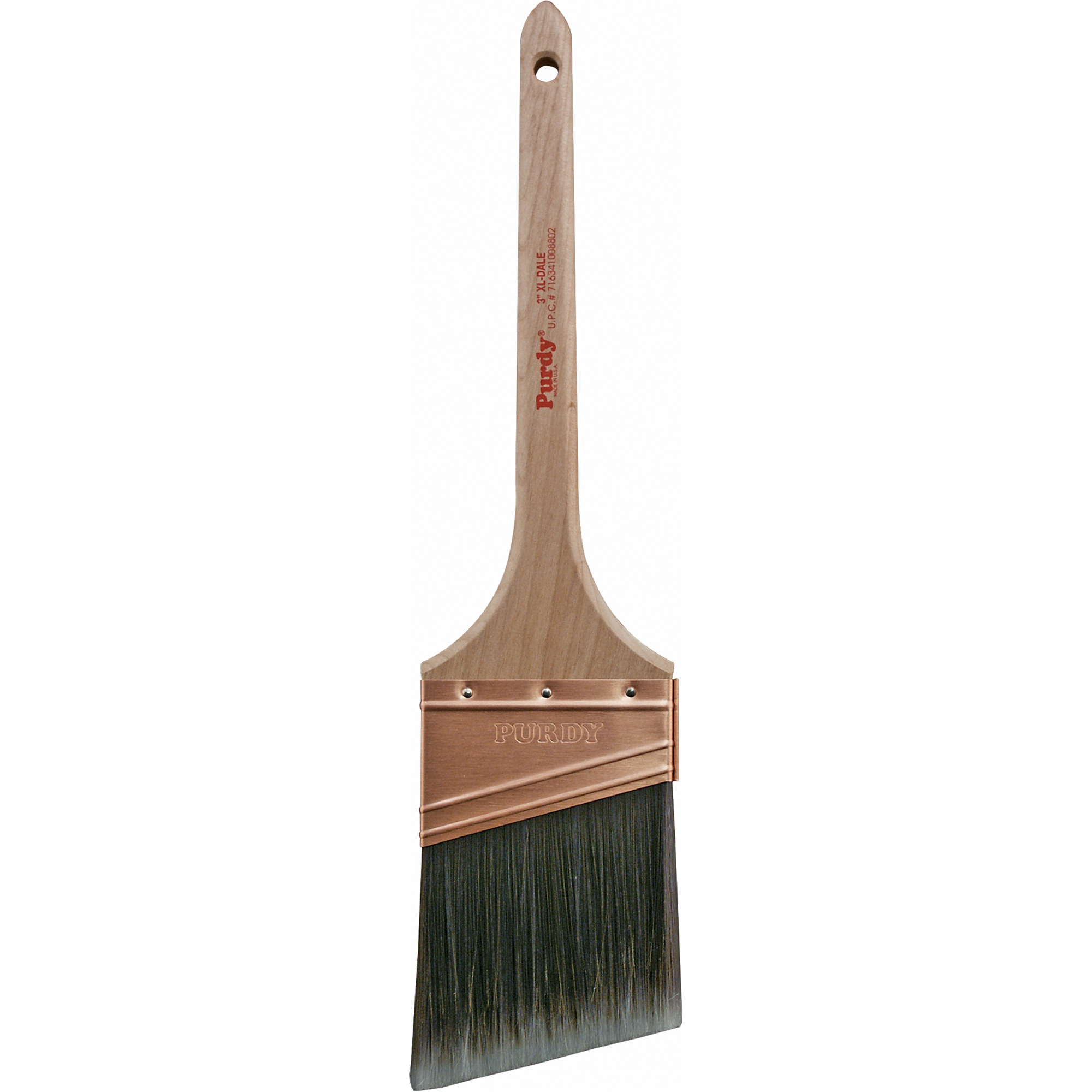 Pinceau XL Dale, Poly/nylon, Manche Bois, Largeur de 1"