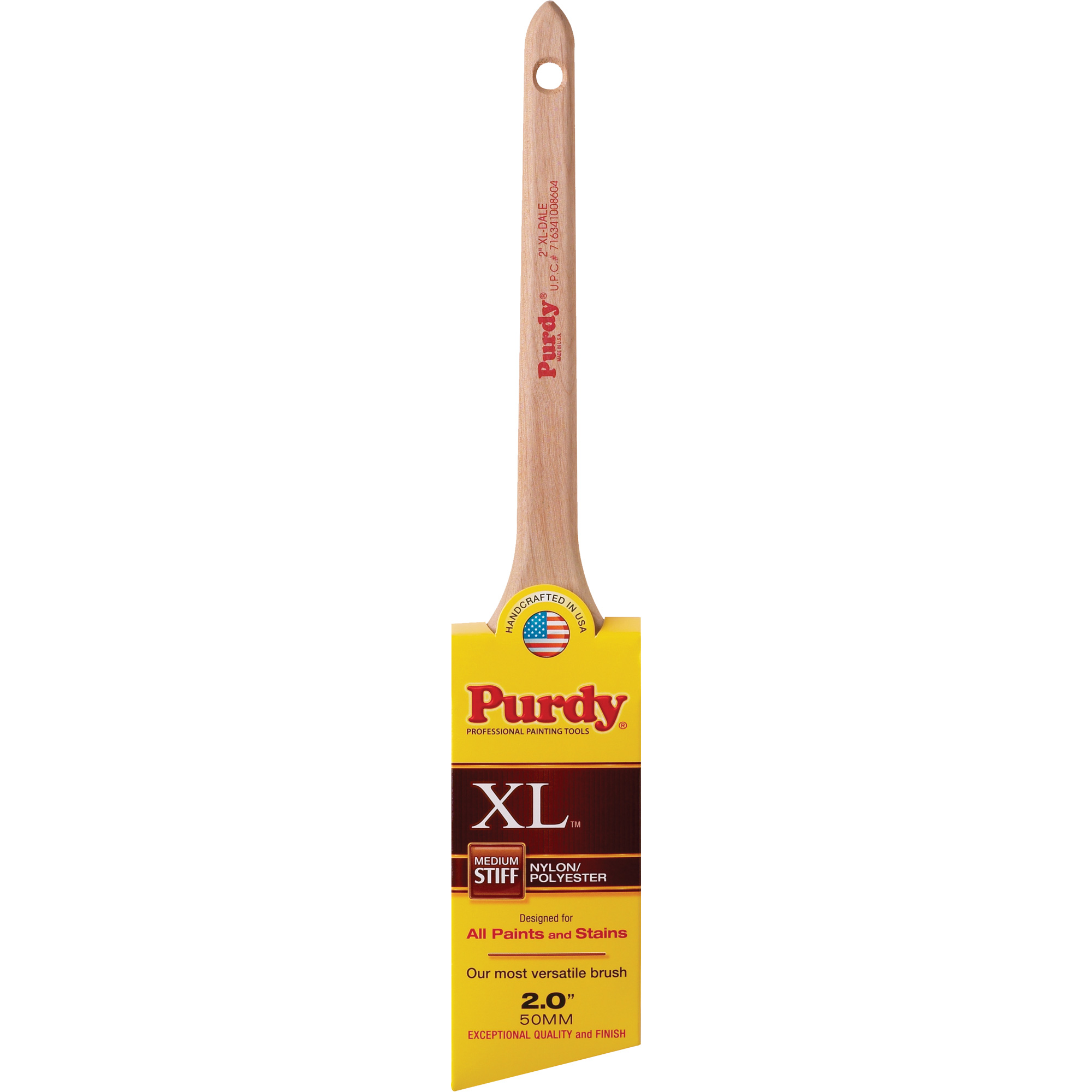 Pinceau XL Dale, Poly/nylon, Manche Bois, Largeur de 2"