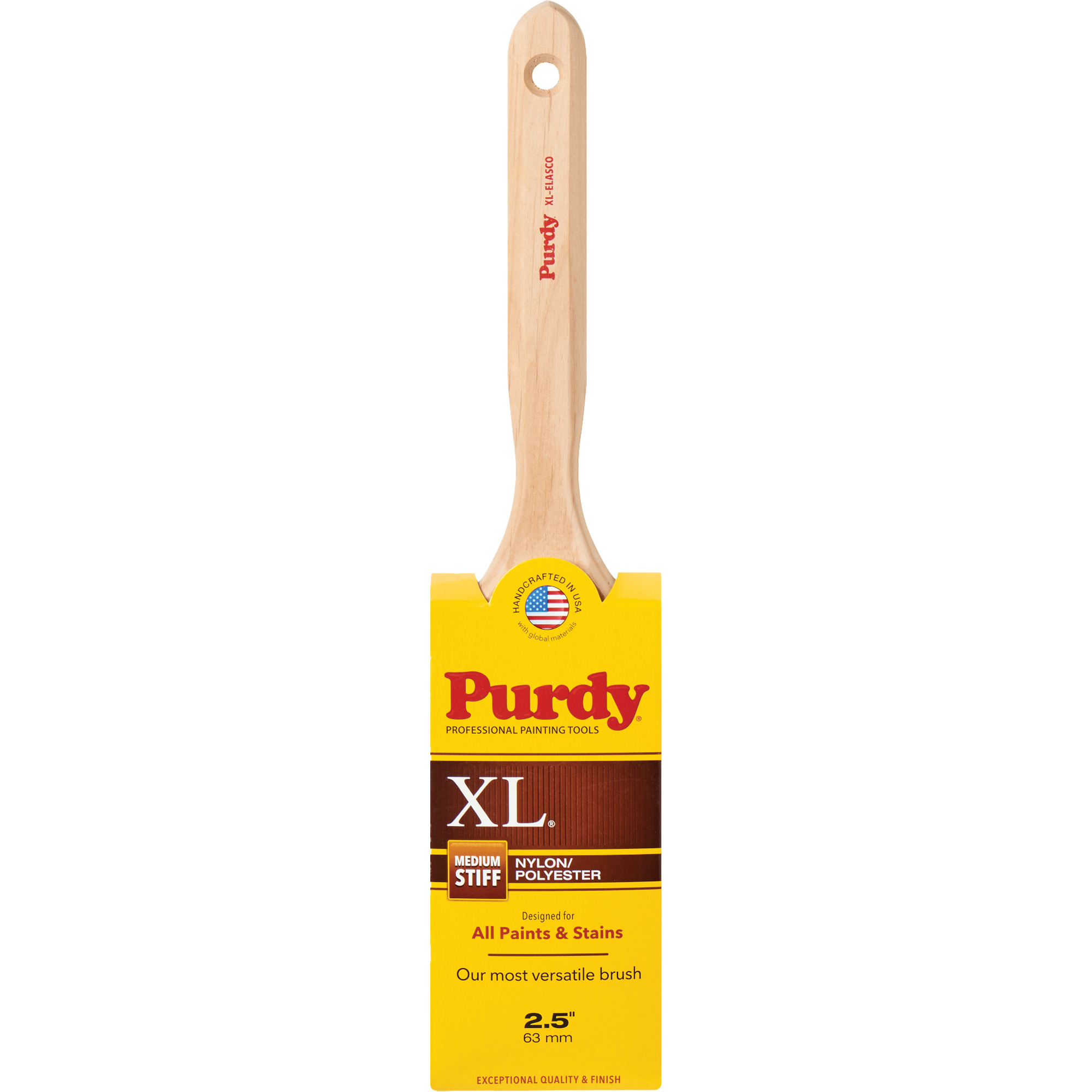 Pinceau XL Elasco, Poly/nylon, Manche Bois, Largeur de 2-1/2"