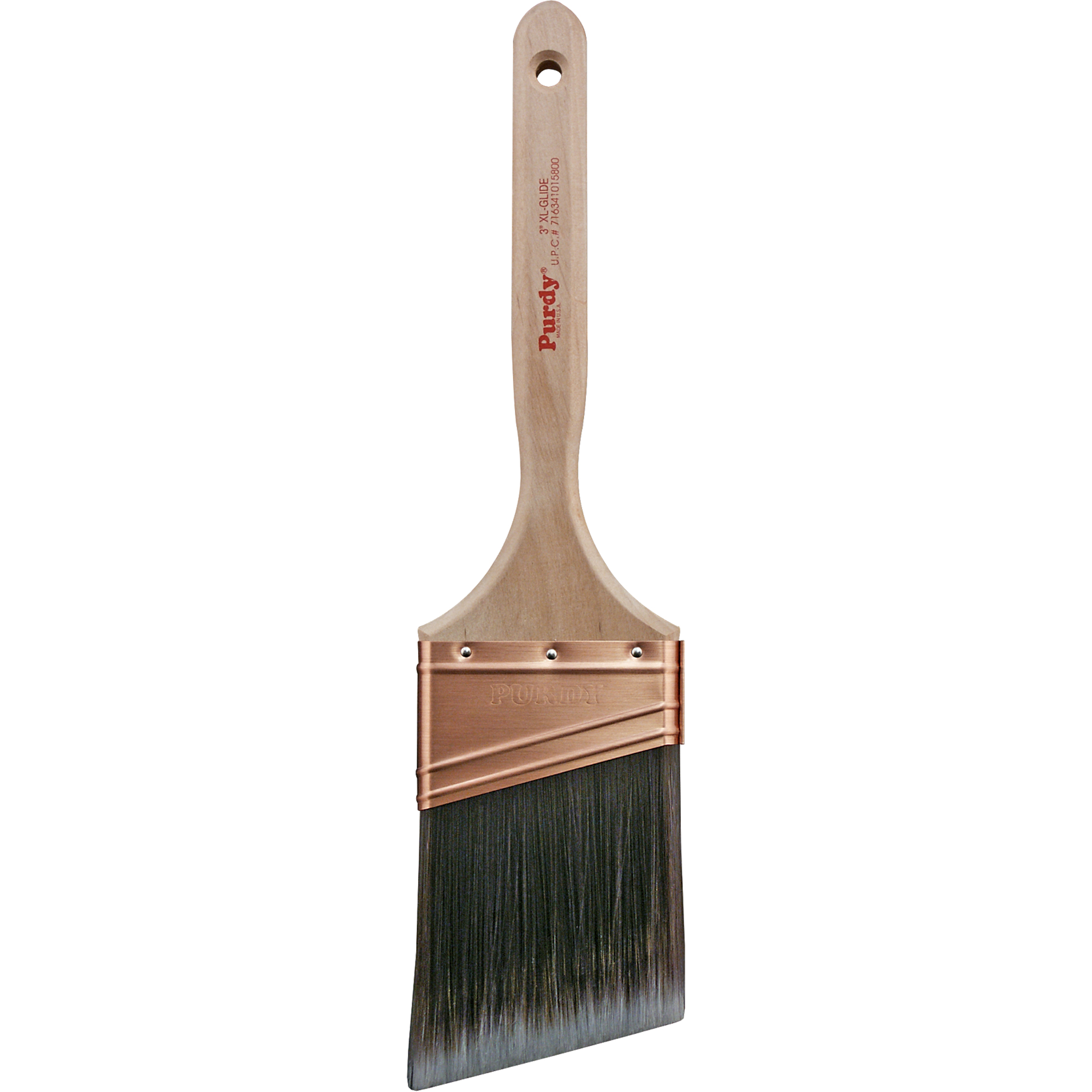 Pinceau XL Glide, Poly/nylon, Manche Bois, Largeur de 3"