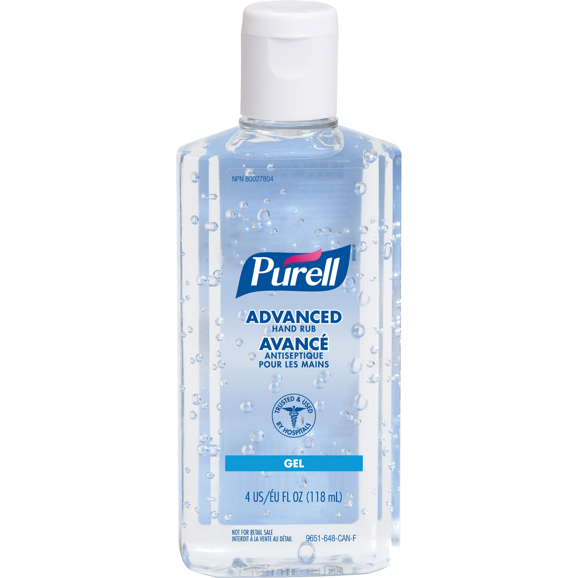 Désinfectant pour les mains avancé, 118 ml, Bouteille pressable, 70 % alcool