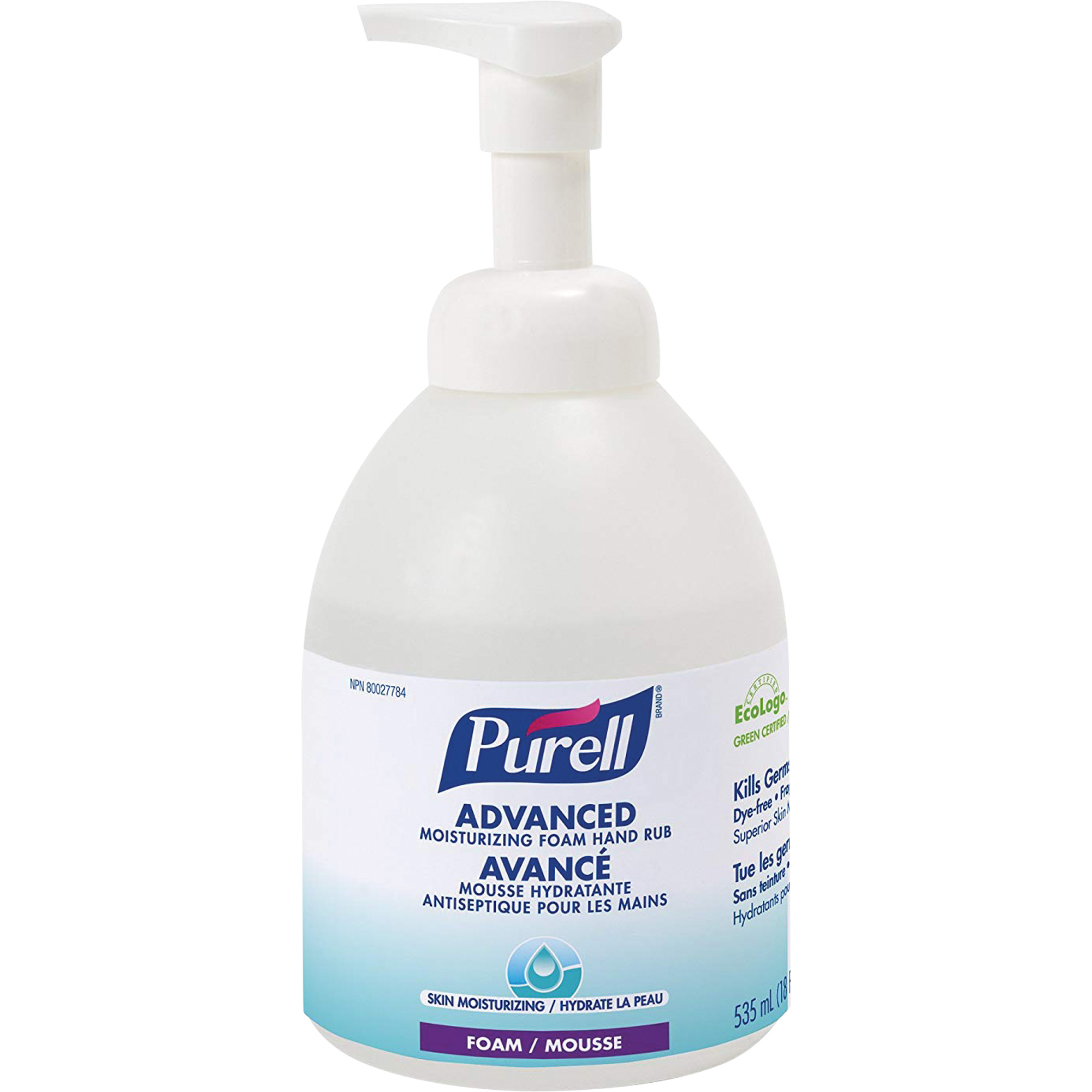 Désinfectant pour les mains avancé, 535 ml, Bouteille à pompe, 70 % alcool