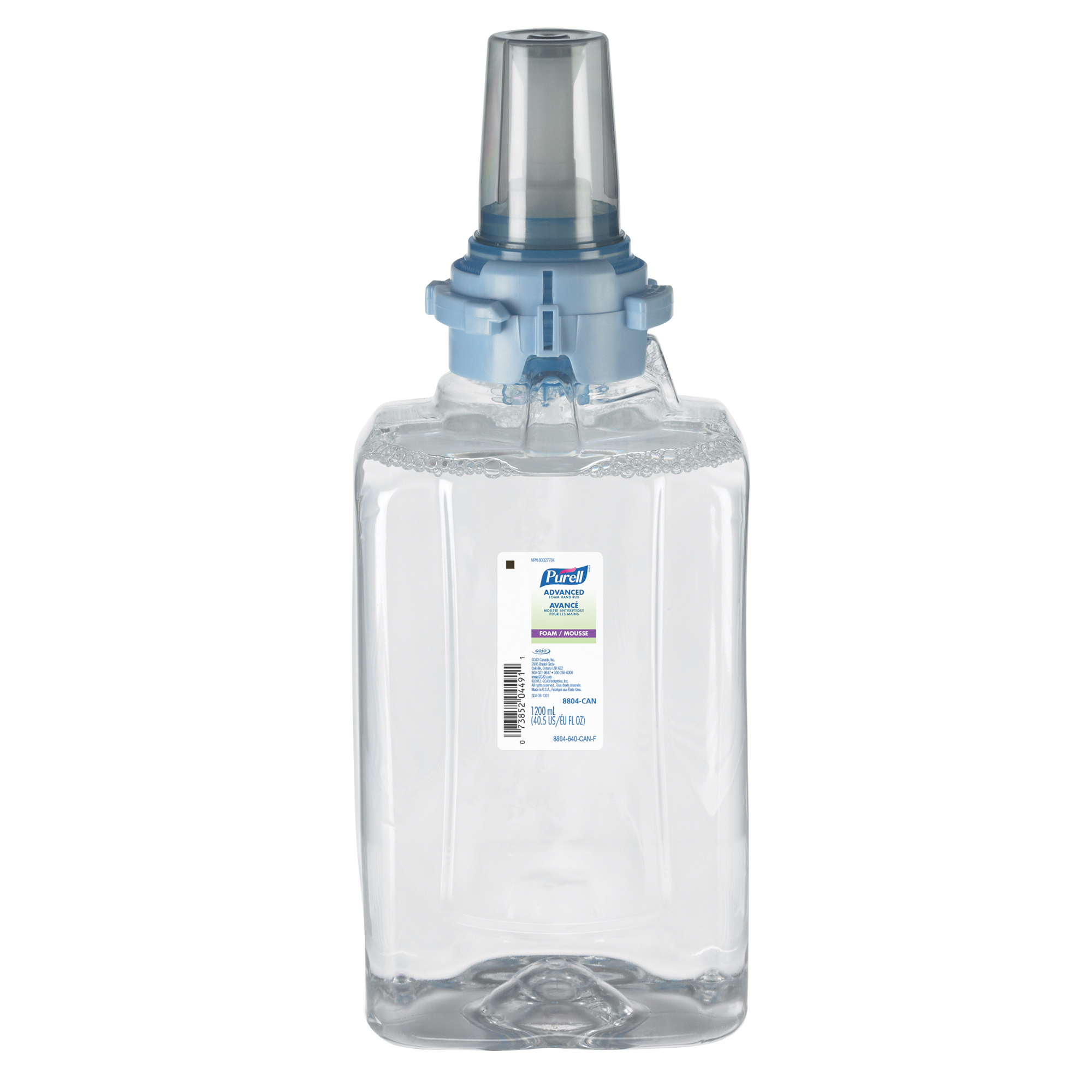 Désinfectant pour les mains avancé en mousse ADX-12MC, 1200 ml, Cartouche de recharge, 70 % alcool